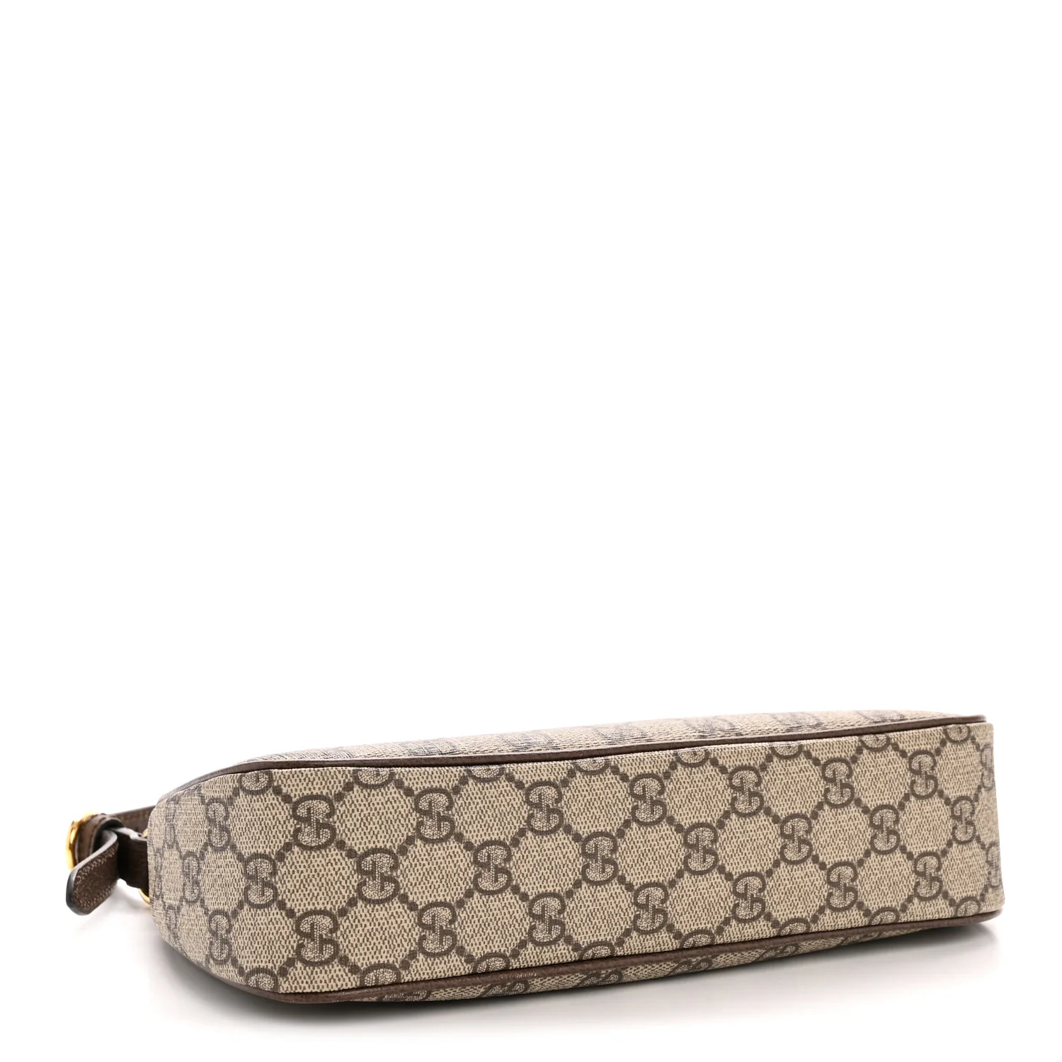 GG Supreme Monogram Textured Dollar Calfskin Small Ophidia Hobo Beige Ebony New Acero - Image 4