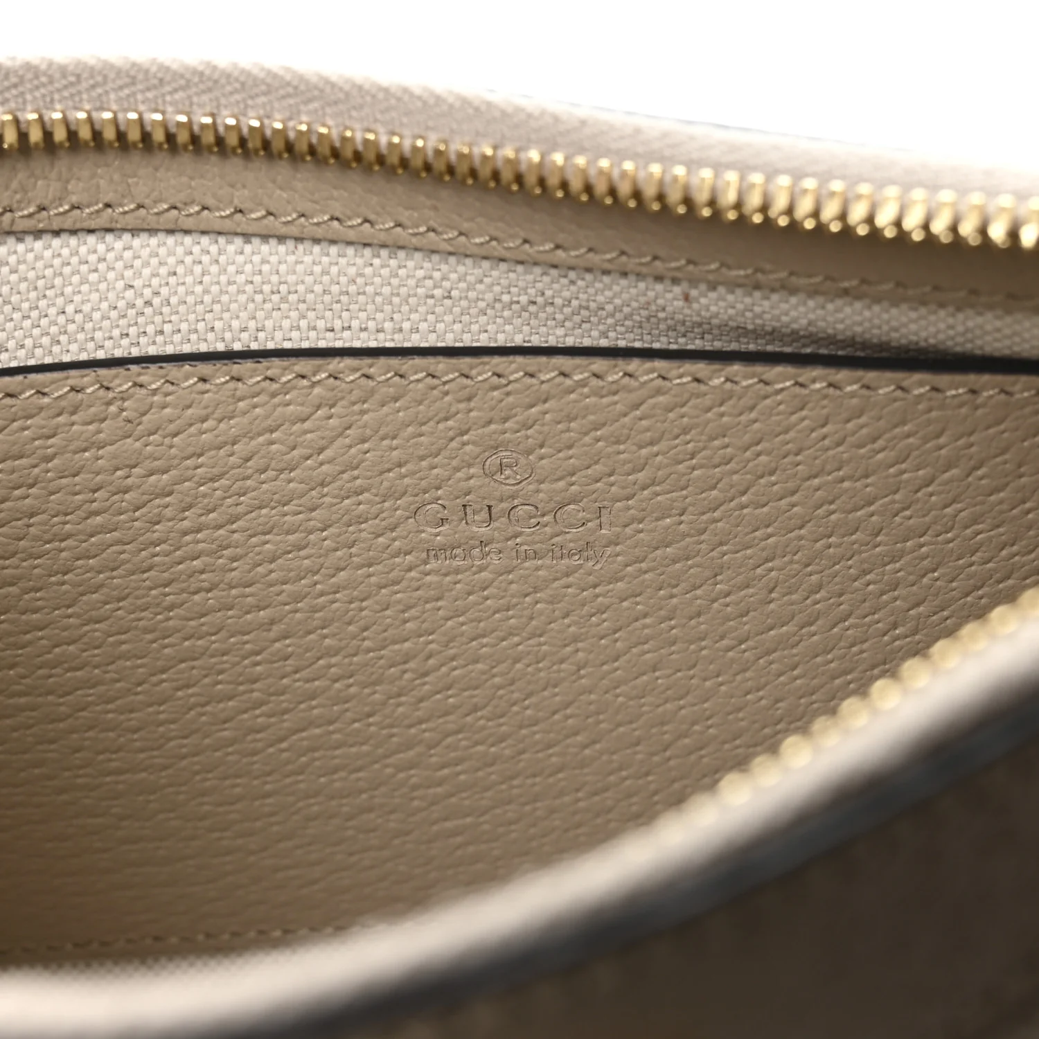 GG Supreme Monogram Textured Dollar Calfskin Small Ophidia Hobo Beige Mystic White Oatmeal - Image 11