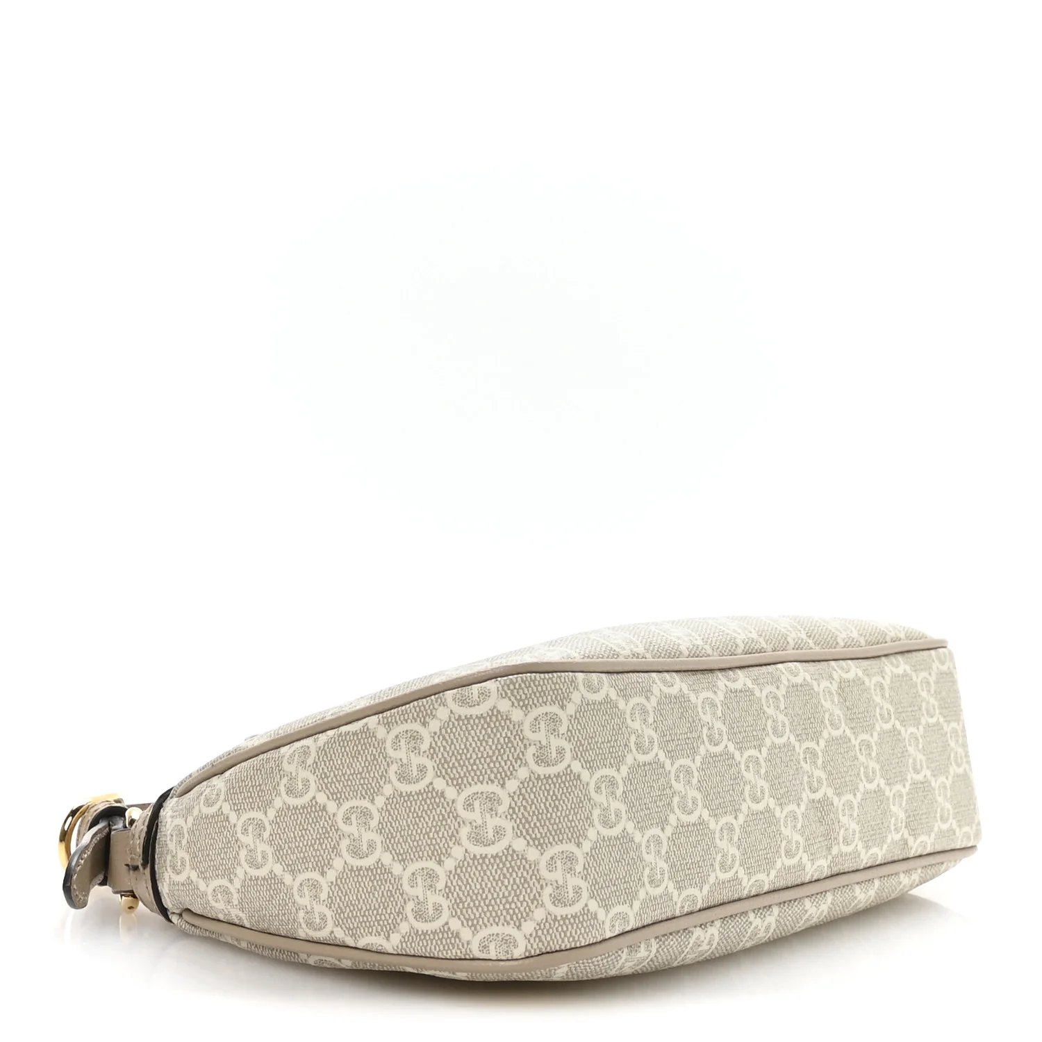 GG Supreme Monogram Textured Dollar Calfskin Small Ophidia Hobo Beige Mystic White Oatmeal - Image 7