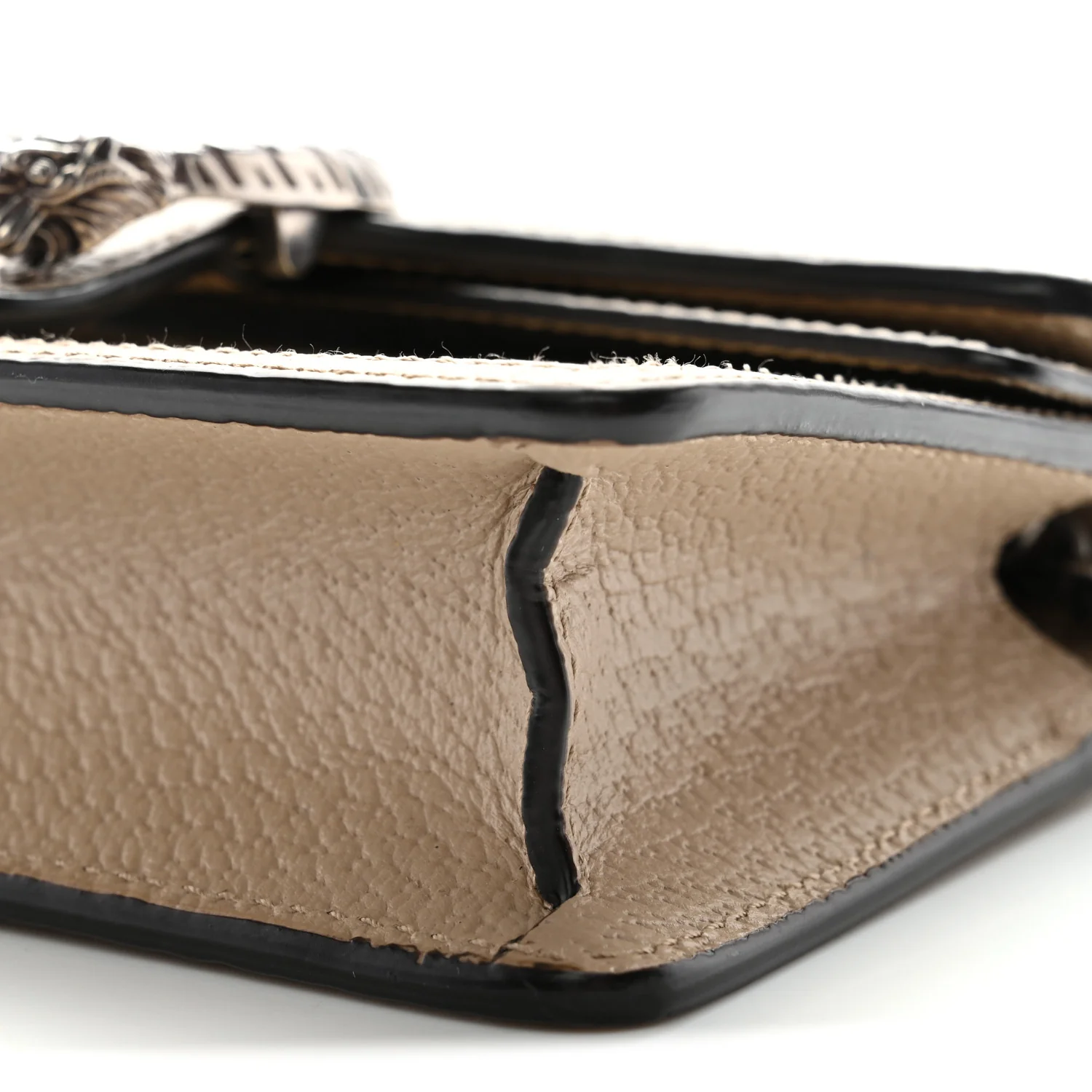 GG Supreme Monogram Textured Dollar Calfskin Super Mini Dionysus Shoulder Bag Beige Mystic White Oatmeal - Image 9