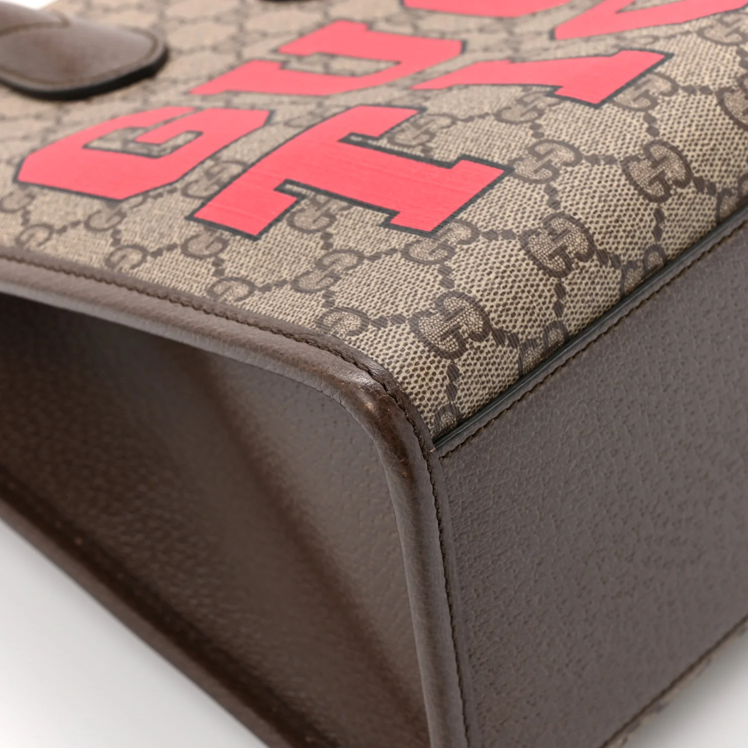 GG Supreme Monogram Textured Dollar Calfskin Web Gucci Tiger Small Retro Interlocking G Tote Bag Beige Ebony Live Red New Shamarock New Acero - Image 13