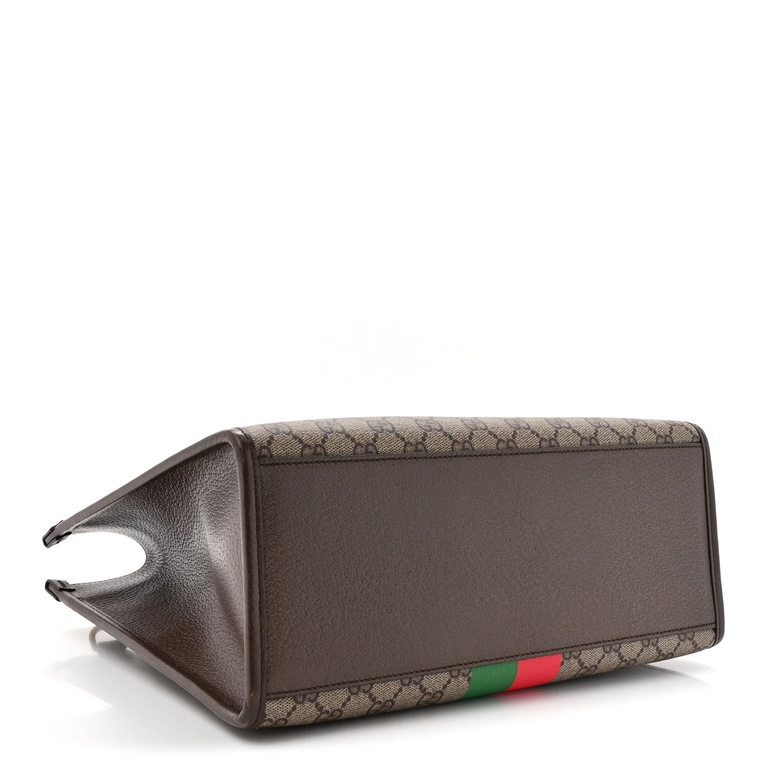 GG Supreme Monogram Textured Dollar Calfskin Web Gucci Tiger Small Retro Interlocking G Tote Bag Beige Ebony Live Red New Shamarock New Acero - Image 4