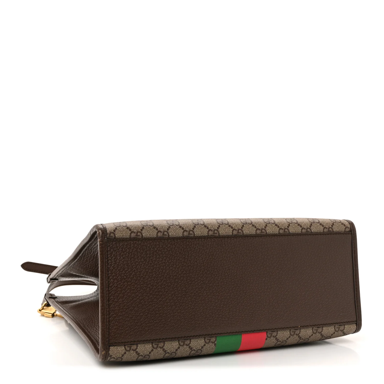 GG Supreme Monogram Textured Dollar Calfskin Web Gucci Tiger Small Retro Interlocking G Tote Bag Beige Ebony Live Red New Shamarock New Acero - Image 4