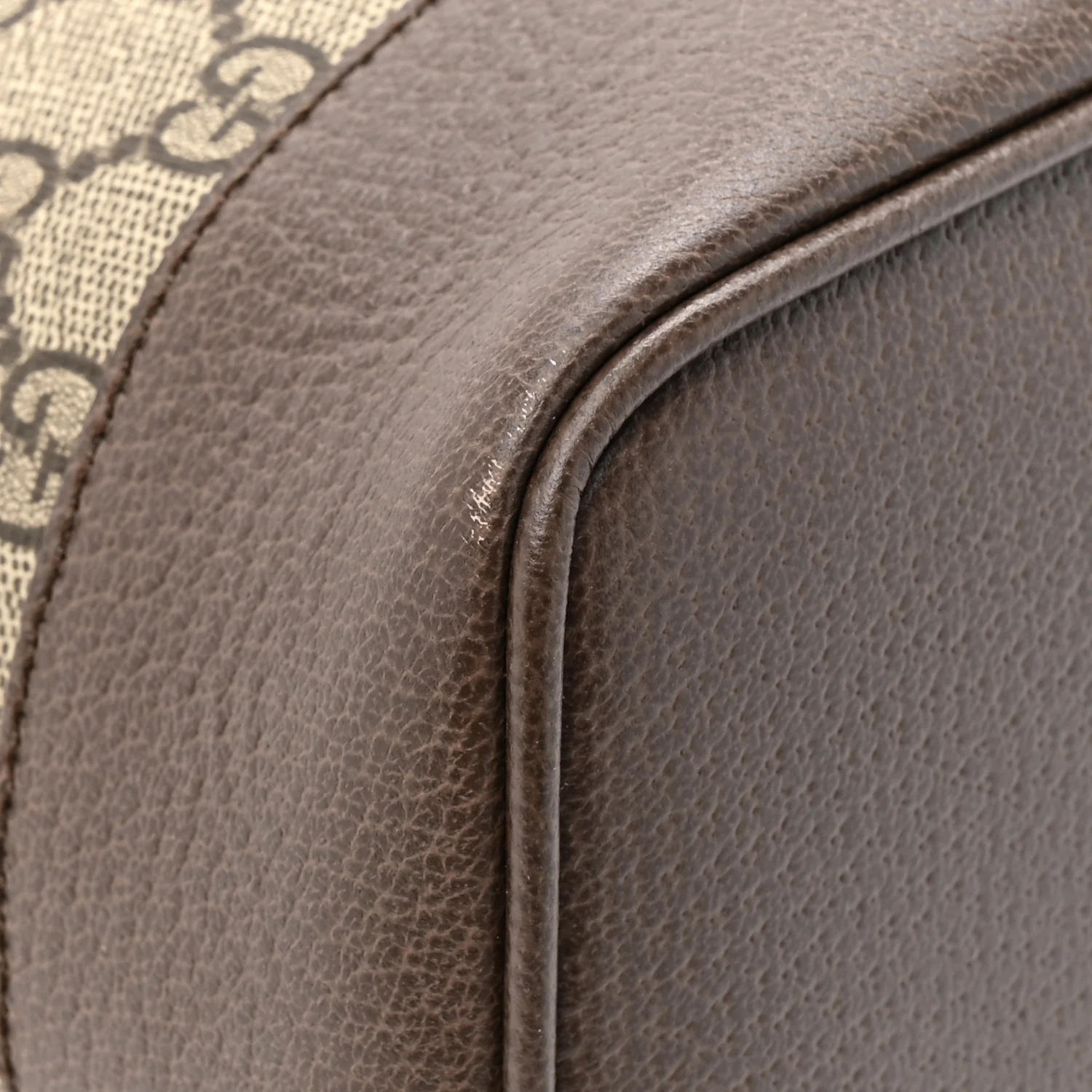 GG Supreme Monogram Textured Dollar Calfskin Web Large Ophidia Bucket Shoulder Bag Beige Ebony New Acero - Image 20