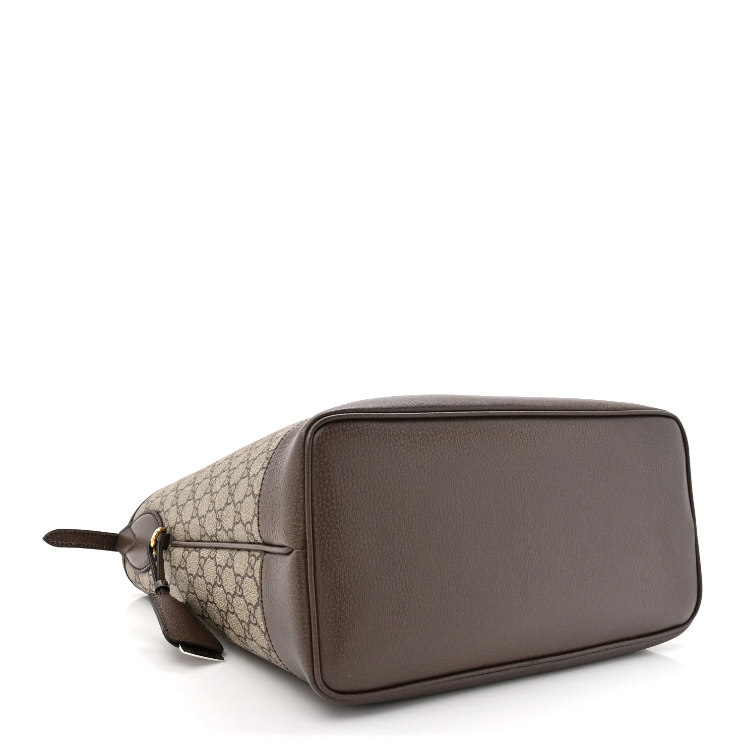GG Supreme Monogram Textured Dollar Calfskin Web Large Ophidia Bucket Shoulder Bag Beige Ebony New Acero - Image 7