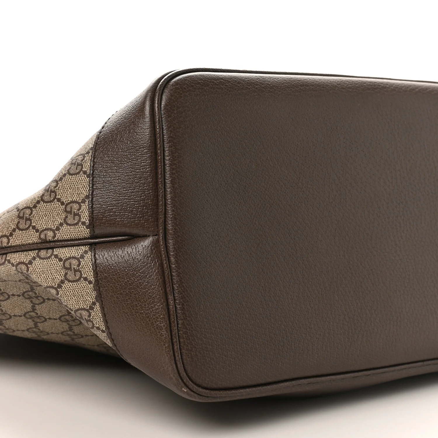 GG Supreme Monogram Textured Dollar Calfskin Web Large Ophidia Tote Beige Ebony New Acero - Image 10