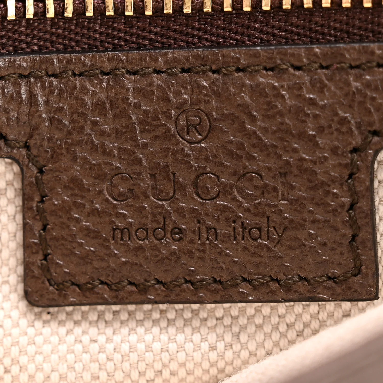 GG Supreme Monogram Textured Dollar Calfskin Web Medium Blondie Top Handle Shoulder Flap Bag Beige Ebony New Acero - Image 6