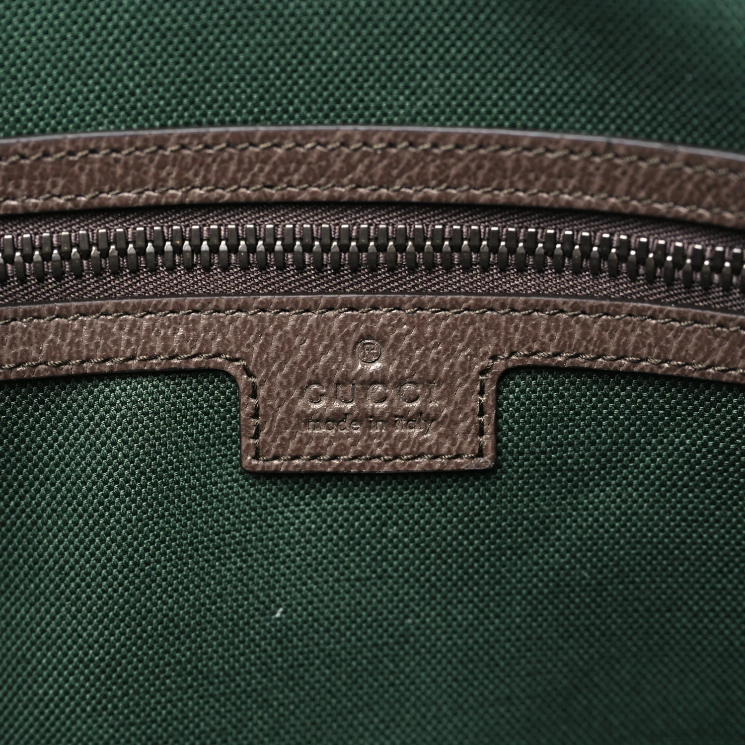 GG Supreme Monogram Textured Dollar Calfskin Web Medium Savoy Duffle Bag Beige Dark Brown - Image 5