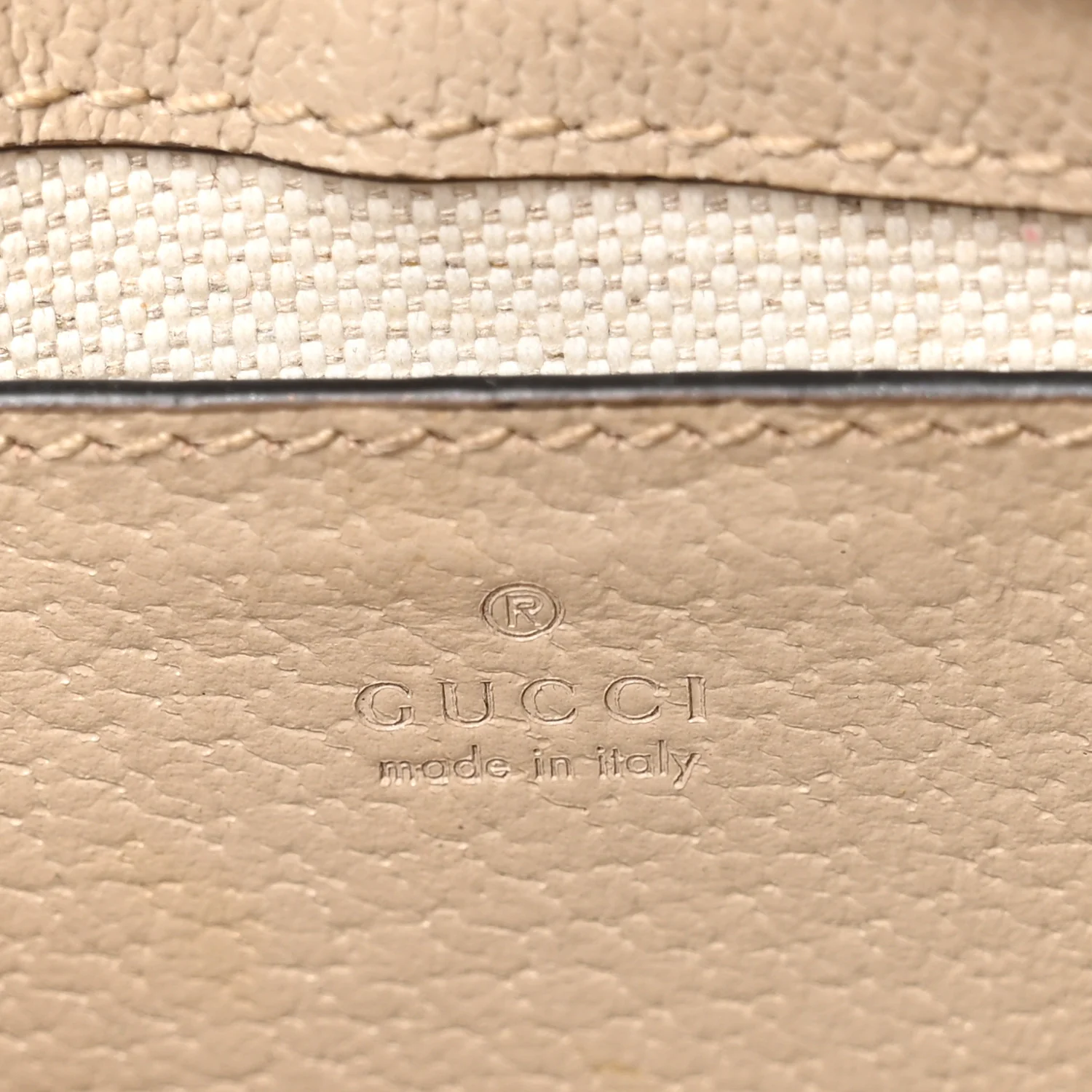 GG Supreme Monogram Textured Dollar Calfskin Web Mini Ophidia GG Handbag Beige Mystic White Oatmeal - Image 6