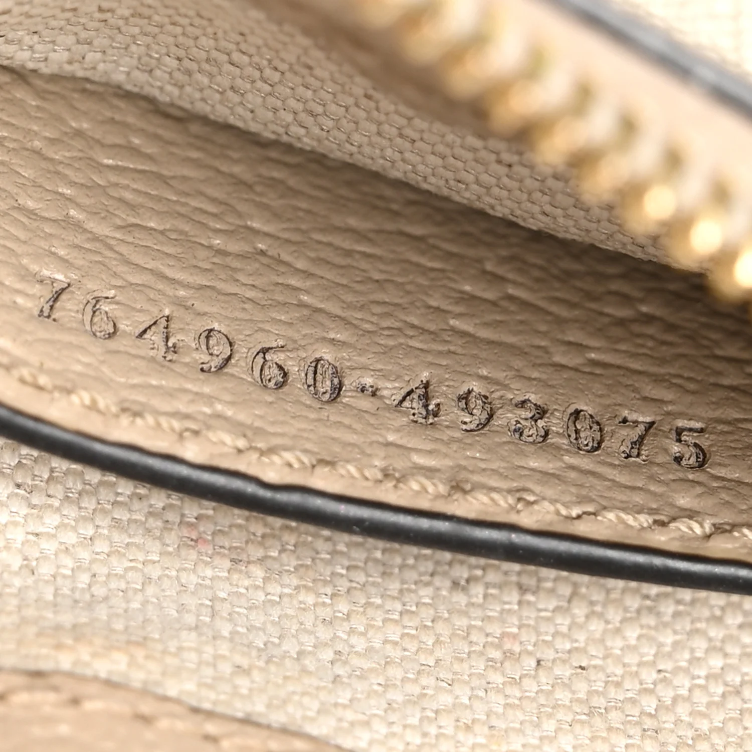 GG Supreme Monogram Textured Dollar Calfskin Web Mini Ophidia GG Handbag Beige Mystic White Oatmeal - Image 7