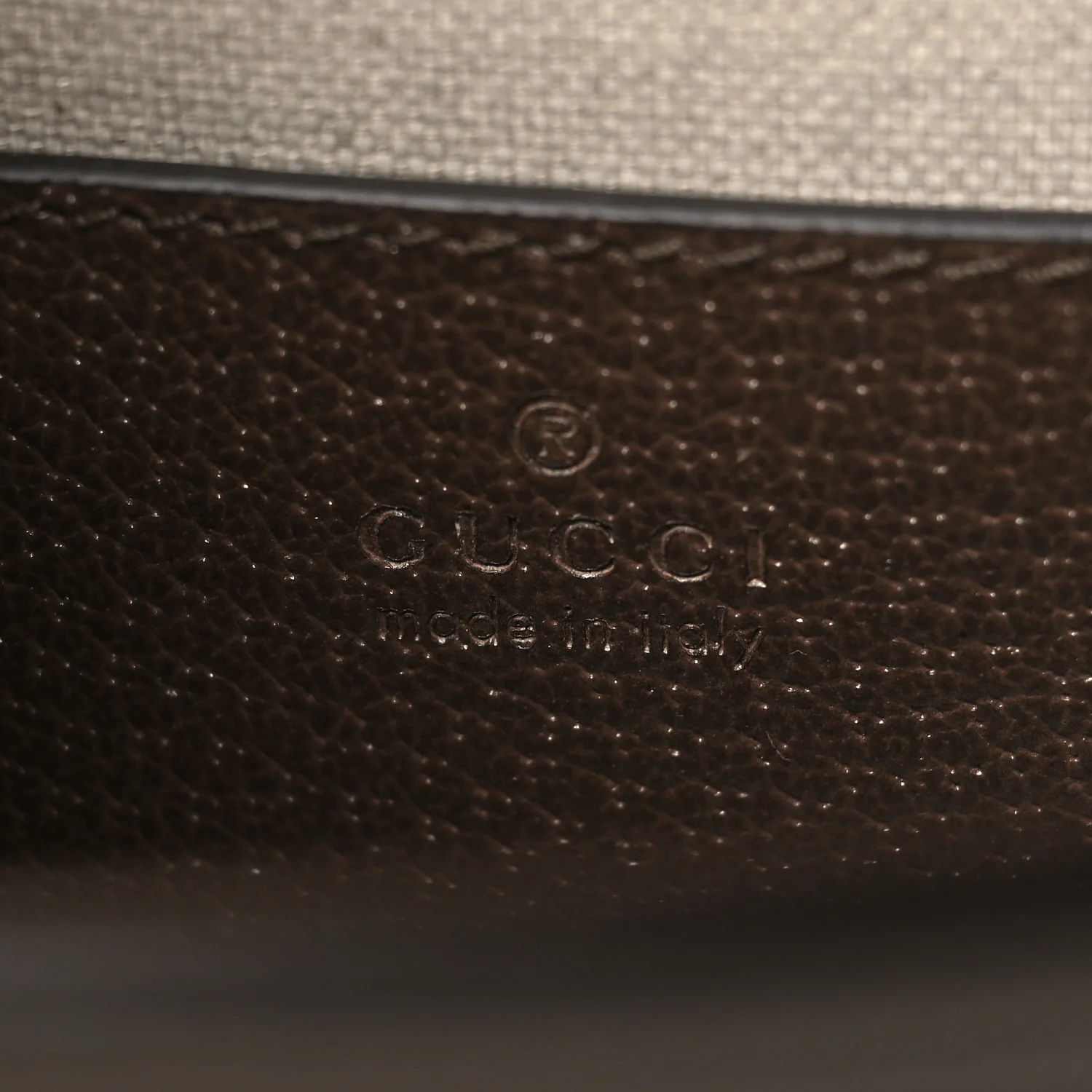 GG Supreme Monogram Textured Dollar Calfskin Web Mini Ophidia Padlock Top Handle Chain Shoulder Bag Beige Ebony New Acero - Image 6
