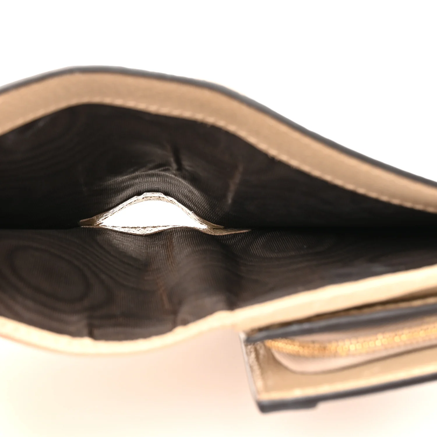 GG Supreme Monogram Textured Dollar Calfskin Web Ophidia Card Case Wallet Beige Mystic White Oatmeal - Image 5