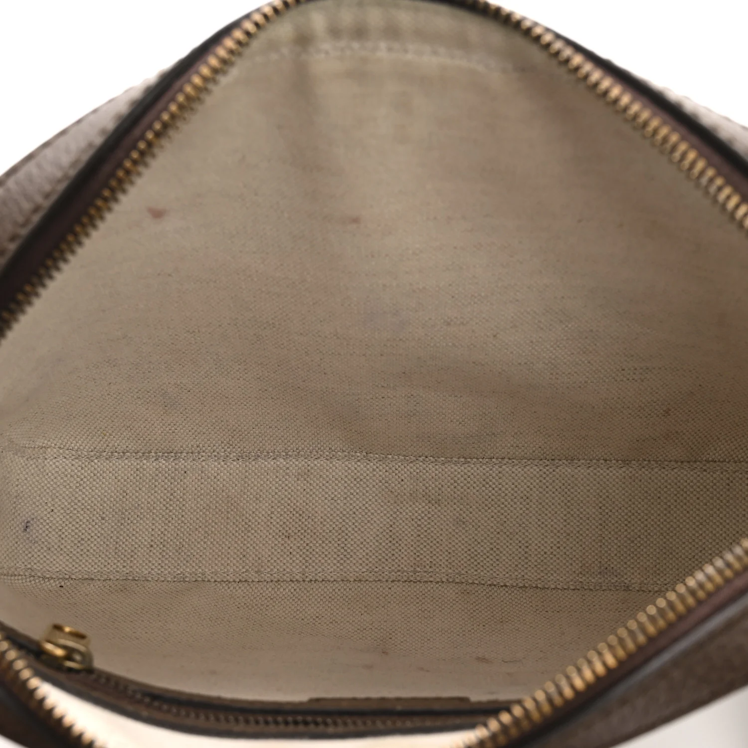 GG Supreme Monogram Textured Dollar Calfskin Web Ophidia Wristlet Shoulder Bag Beige Ebony New Acero - Image 5