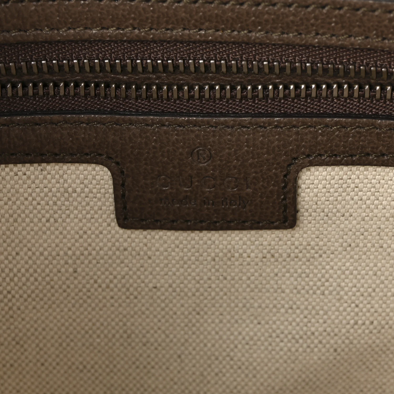 GG Supreme Monogram Textured Dollar Calfskin Web Ophidia Wristlet Shoulder Bag Beige Ebony New Acero - Image 6