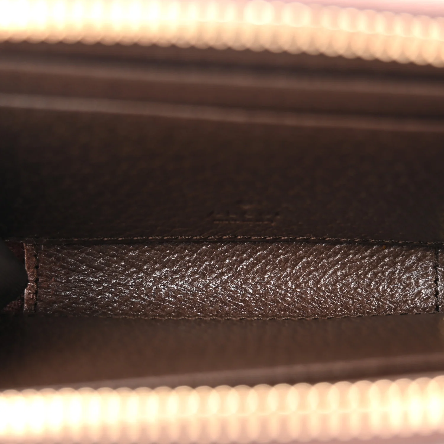 GG Supreme Monogram Textured Dollar Calfskin Web Ophidia Zip Around Card Case Wallet Beige Ebony New Acero - Image 5