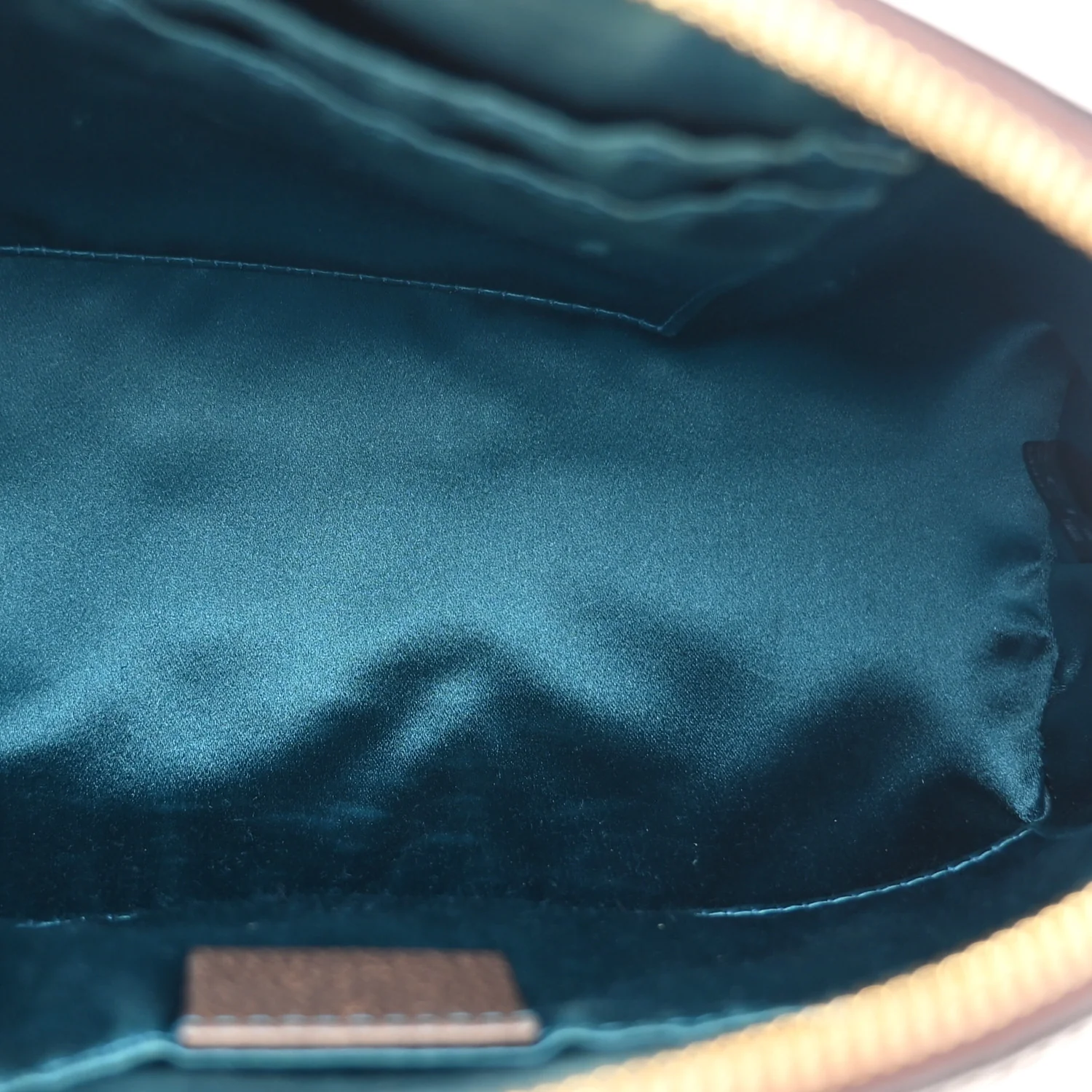 GG Supreme Monogram Textured Dollar Calfskin Web Small Ophidia Dome Shoulder Bag Beige Ebony New Acero - Image 5