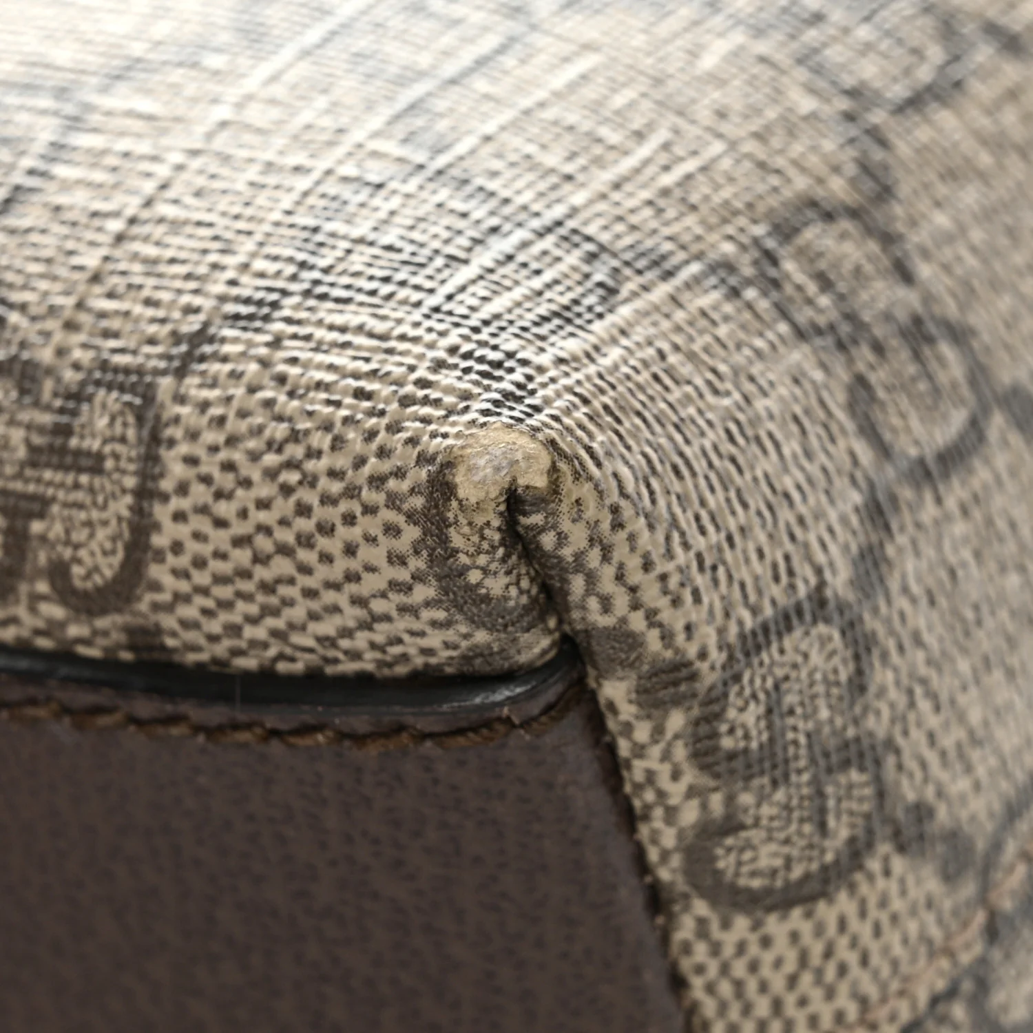 GG Supreme Monogram Textured Dollar Calfskin Web Small Ophidia Dome Shoulder Bag Beige Ebony New Acero - Image 12