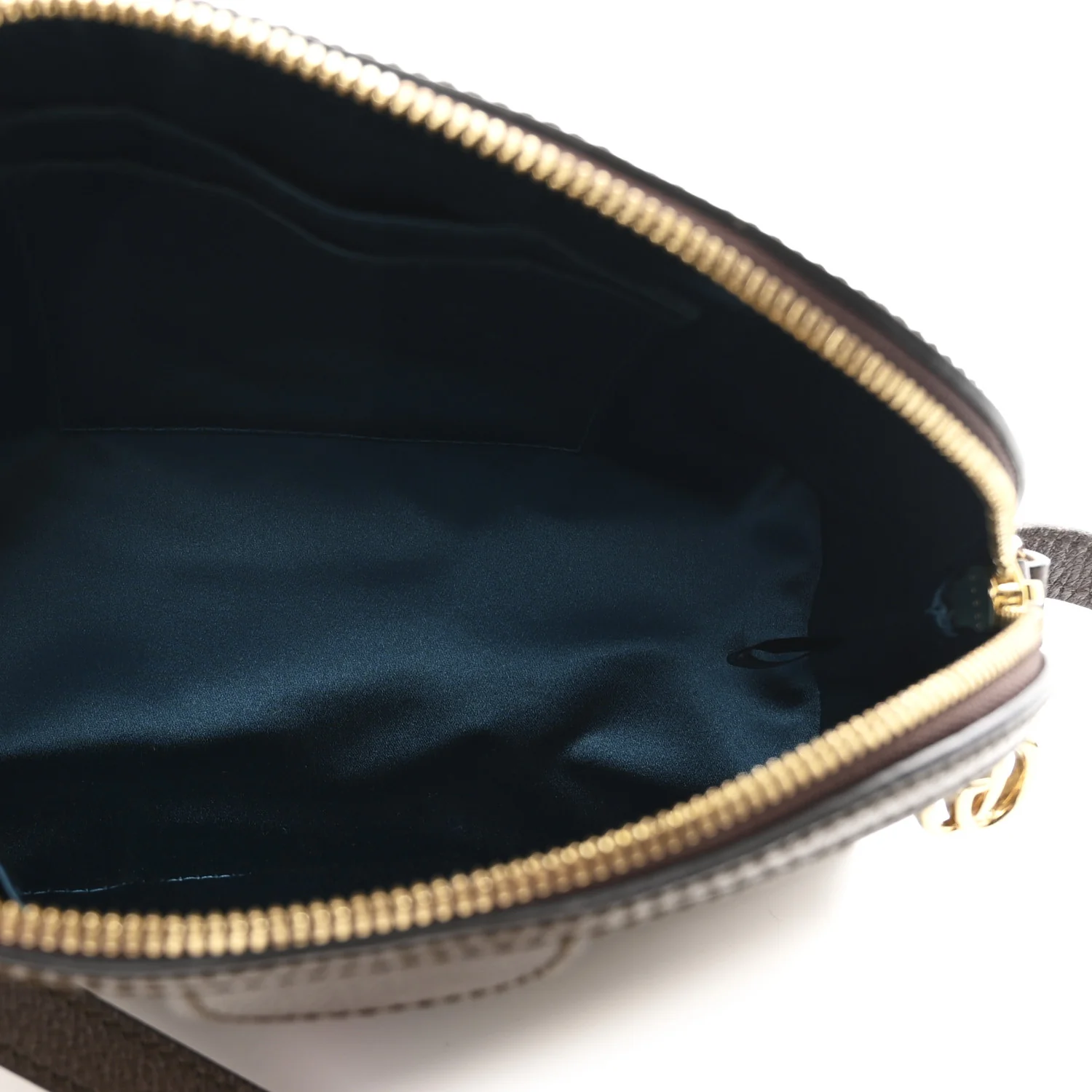 GG Supreme Monogram Textured Dollar Calfskin Web Small Ophidia Dome Shoulder Bag Beige Ebony New Acero - Image 5