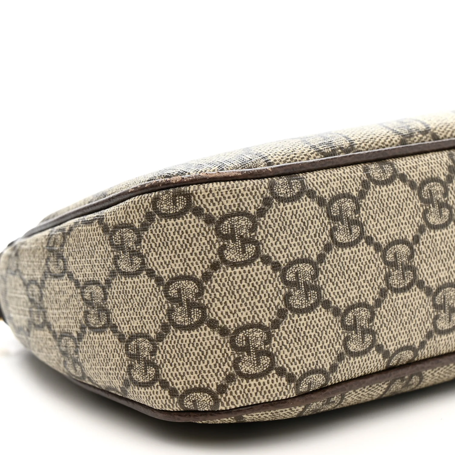 GG Supreme Monogram Textured Dollar Calfskin Web Small Ophidia GG Handbag Beige Ebony New Acero - Image 10