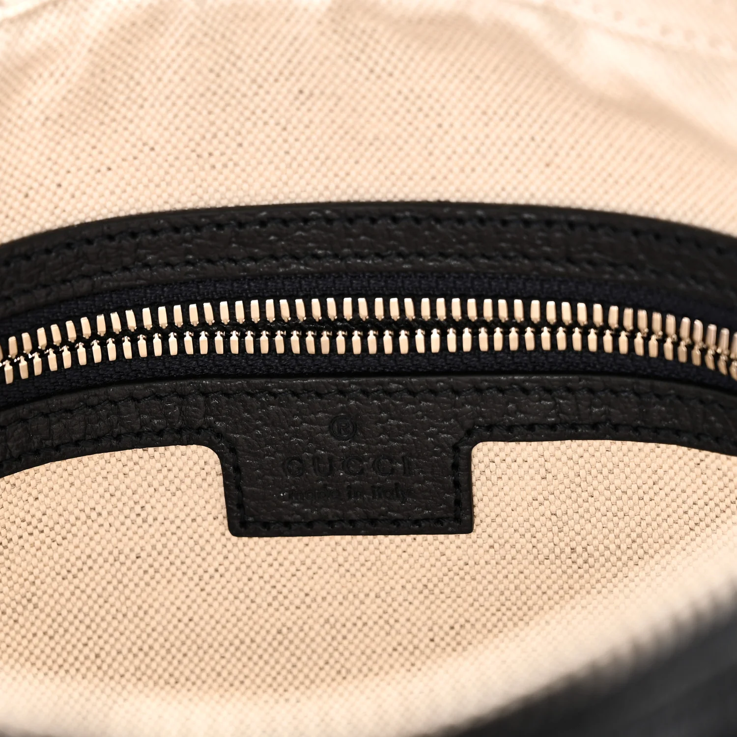 GG Supreme Monogram Textured Dollar Calfskin Web Small Ophidia Messenger Bag Beige Blue - Image 5