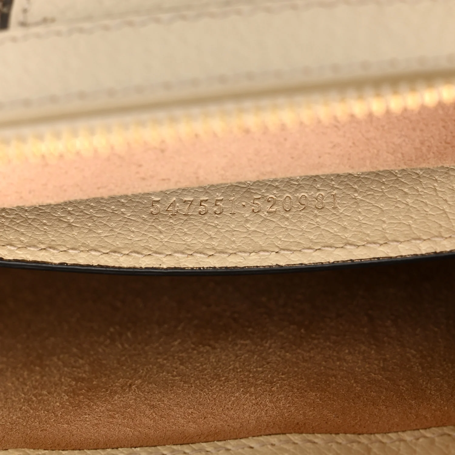 GG Supreme Monogram Textured Dollar Calfskin Web Small Ophidia Tote Bag Beige Ebony Mystic White - Image 7