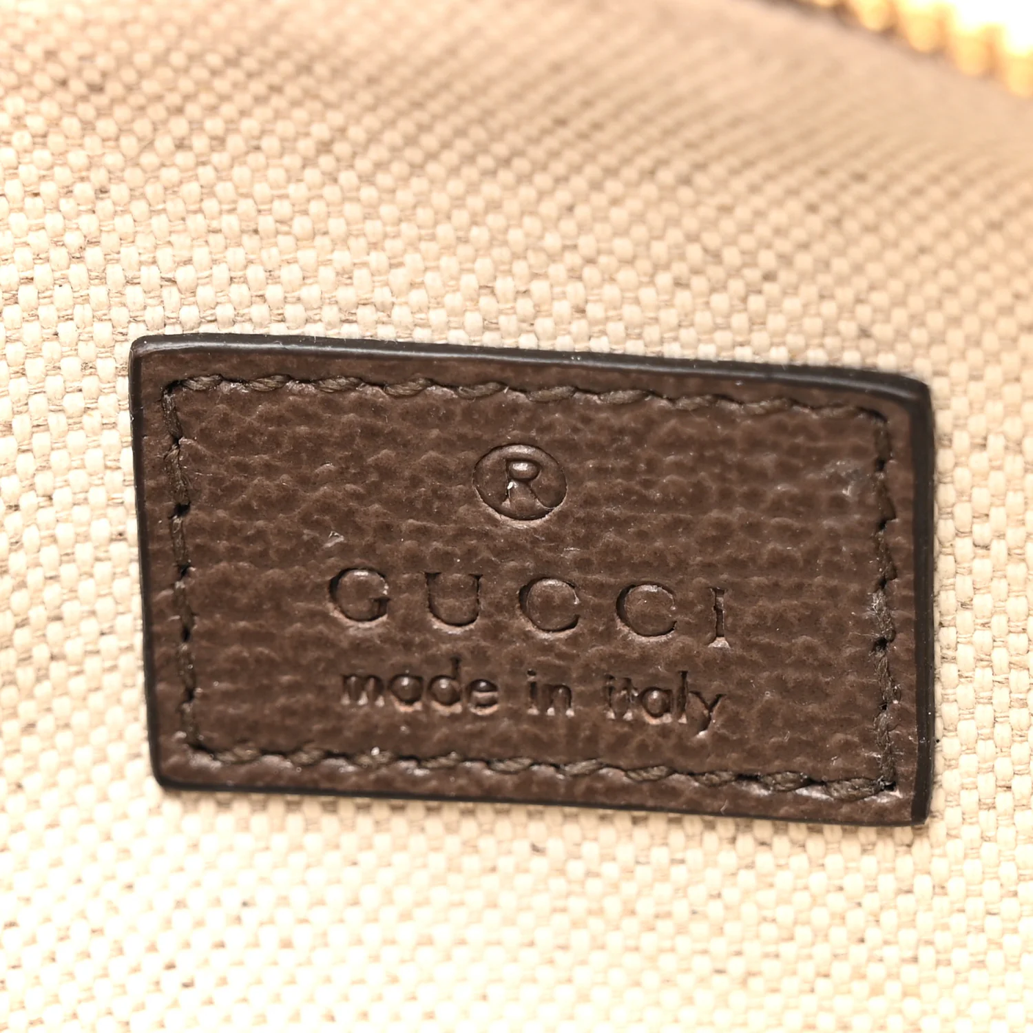 GG Supreme Monogram Textured Dollar Calfskin Web Super Mini Ophidia Top Handle Bowler Bag Beige Ebony New Acero - Image 6
