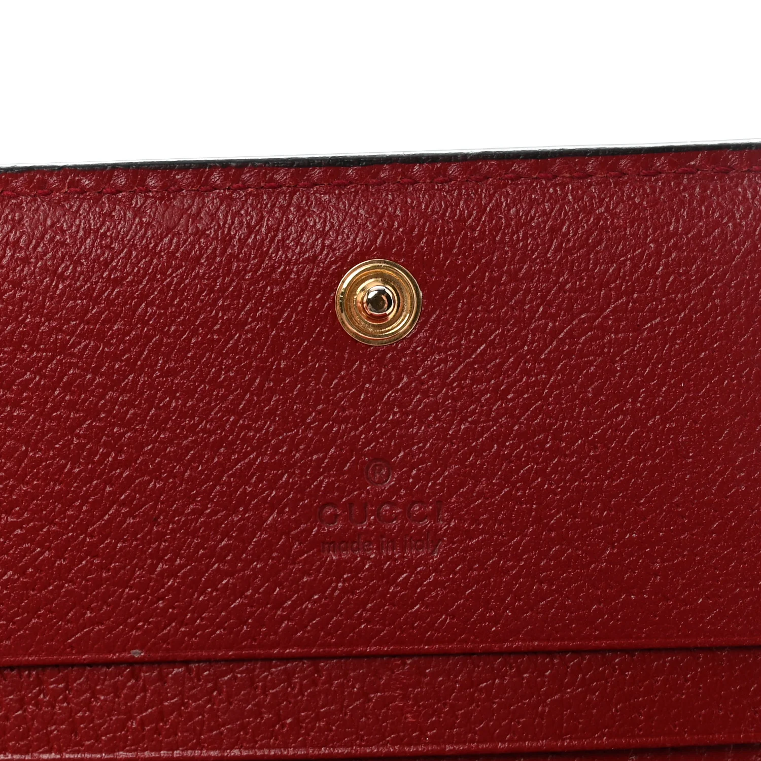 GG Supreme Monogram Tian Card Case Beige Multicolor Red - Image 12