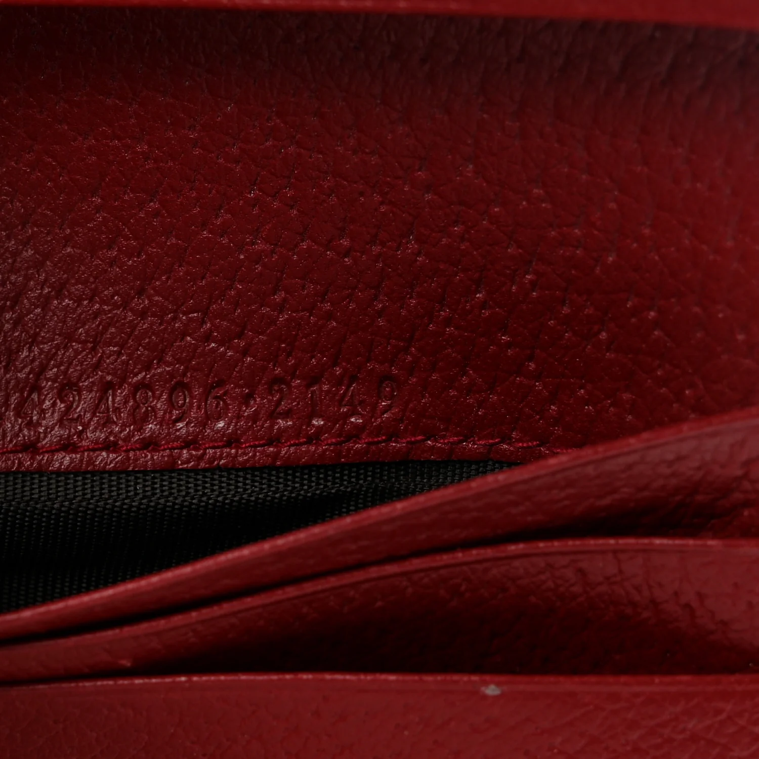GG Supreme Monogram Tian Card Case Beige Multicolor Red - Image 13