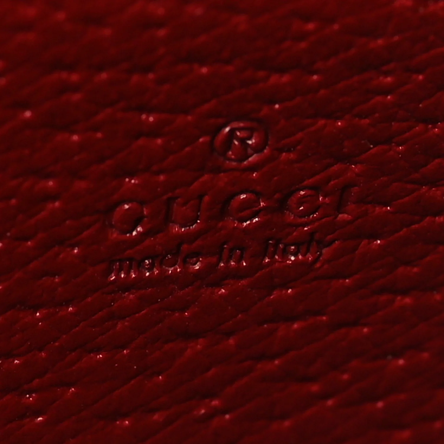 GG Supreme Monogram Tian Chain Wallet Beige Multicolor Red - Image 6