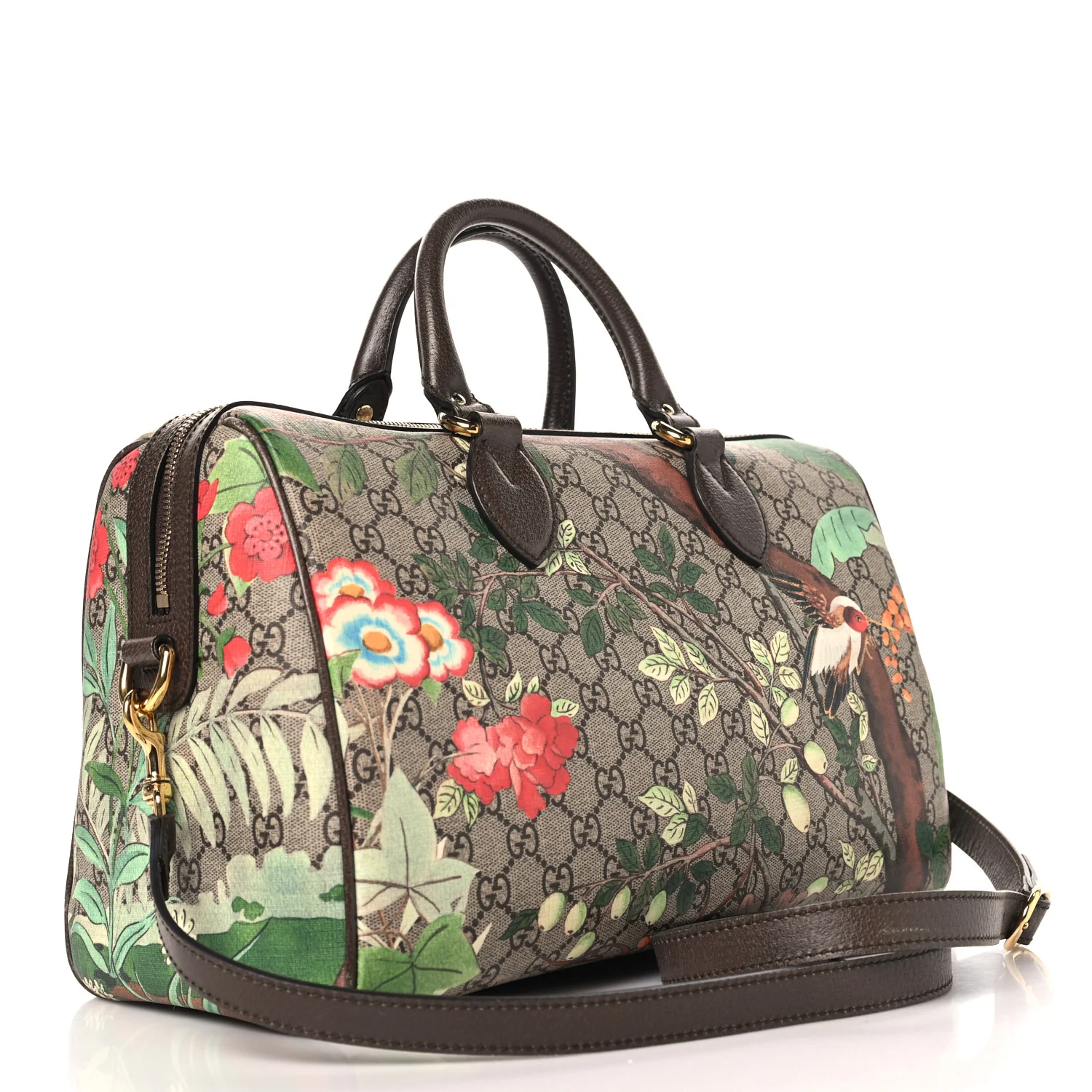 GG Supreme Monogram Tian Medium Boston Beige Multicolor New Acero - Image 2