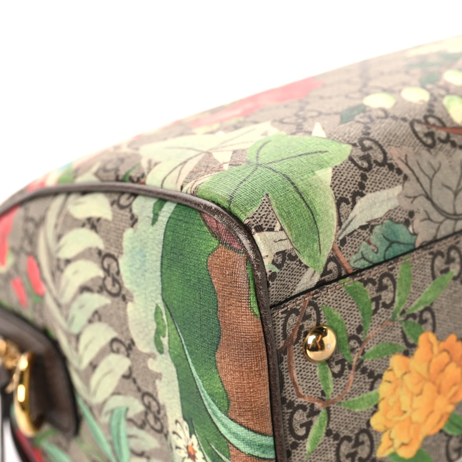 GG Supreme Monogram Tian Medium Boston Beige Multicolor New Acero - Image 8