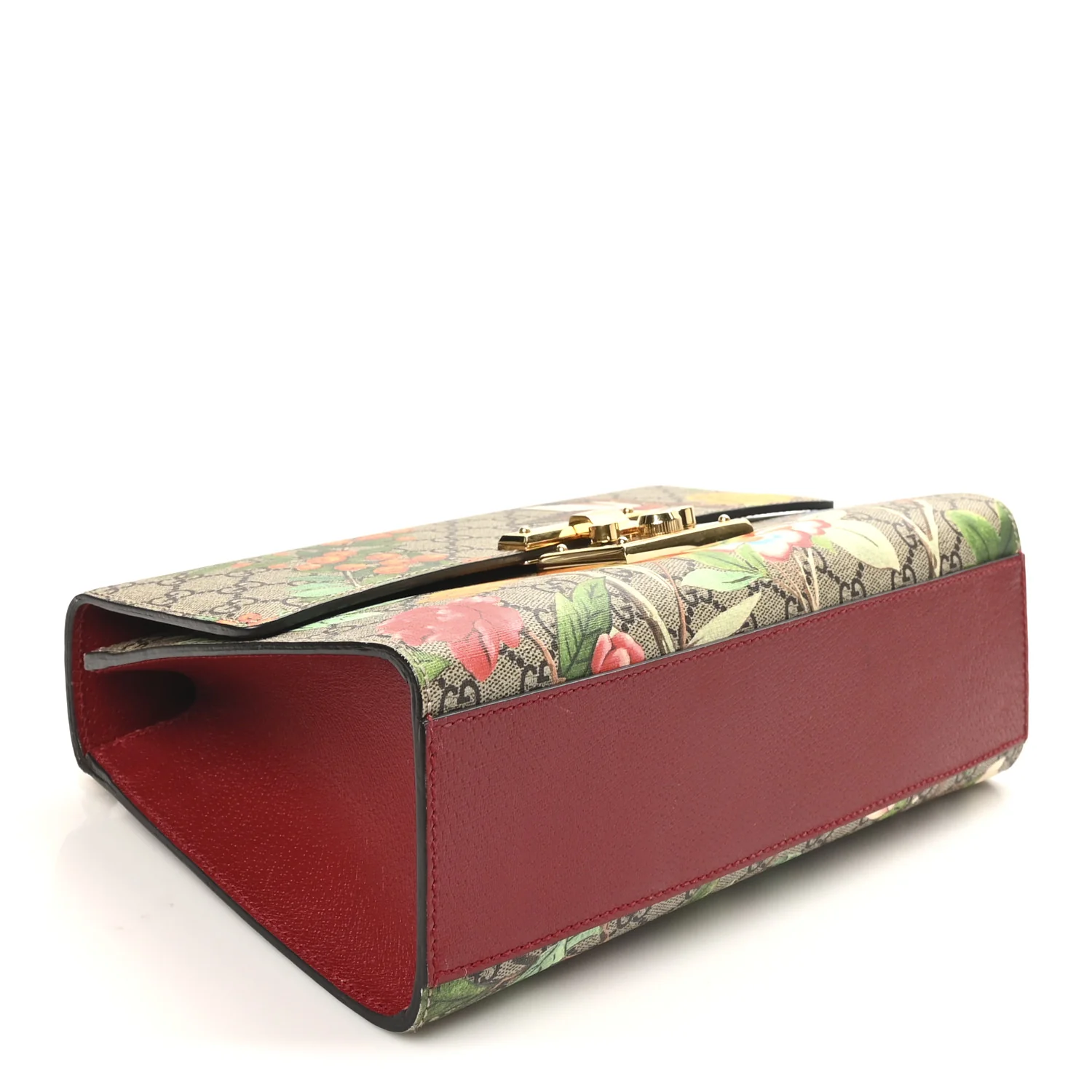 GG Supreme Monogram Tian Medium Padlock Shoulder Bag Beige Multicolor New Acero - Image 4