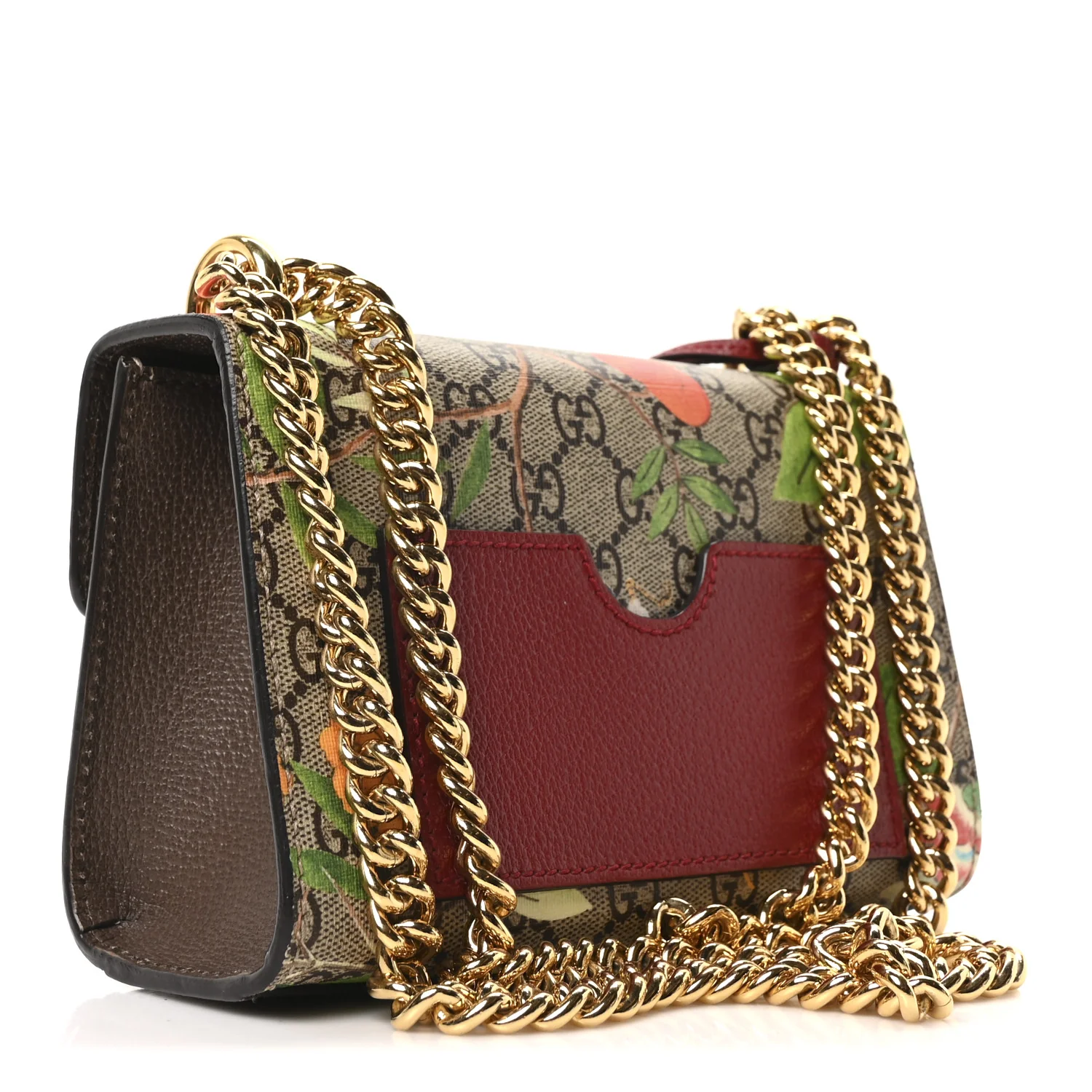 GG Supreme Monogram Tian Small Padlock Shoulder Bag Beige Multicolor New Acero - Image 3