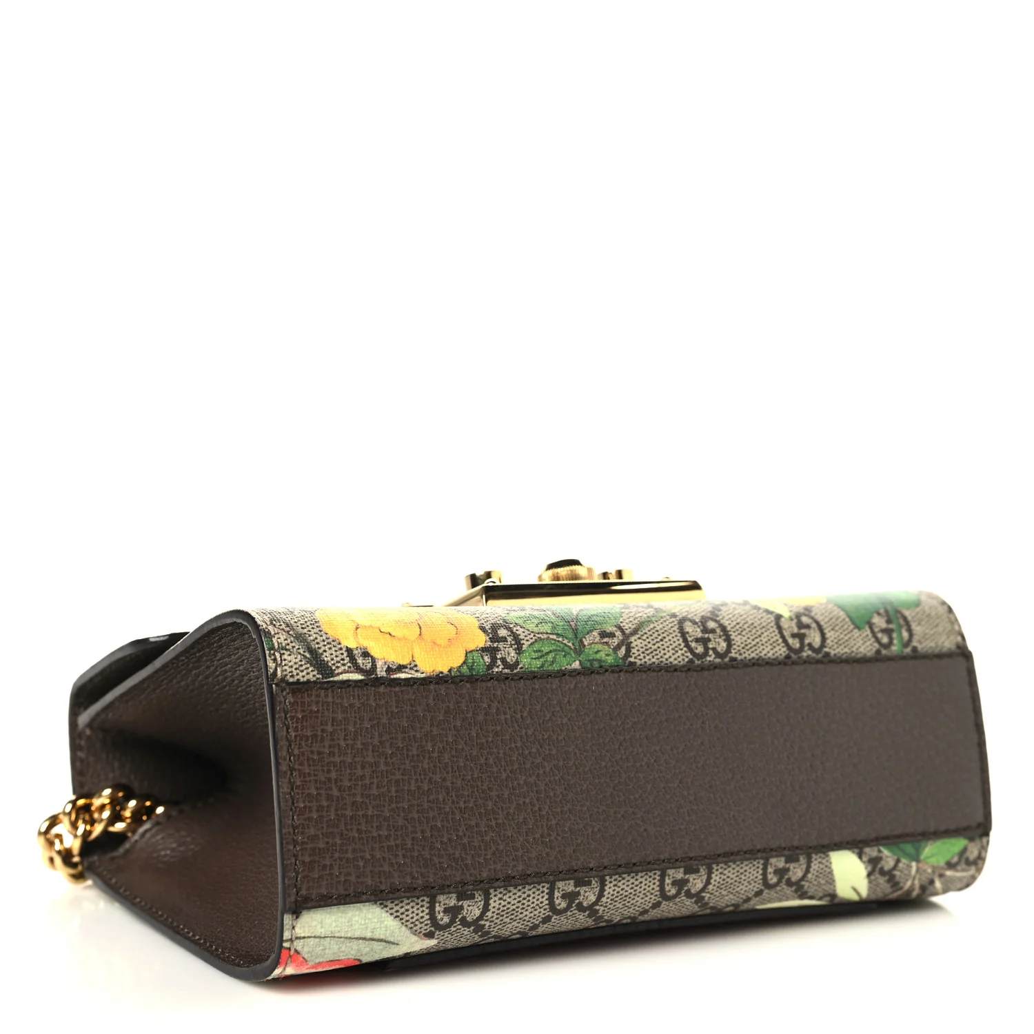 GG Supreme Monogram Tian Small Padlock Shoulder Bag Beige Multicolor New Acero - Image 4