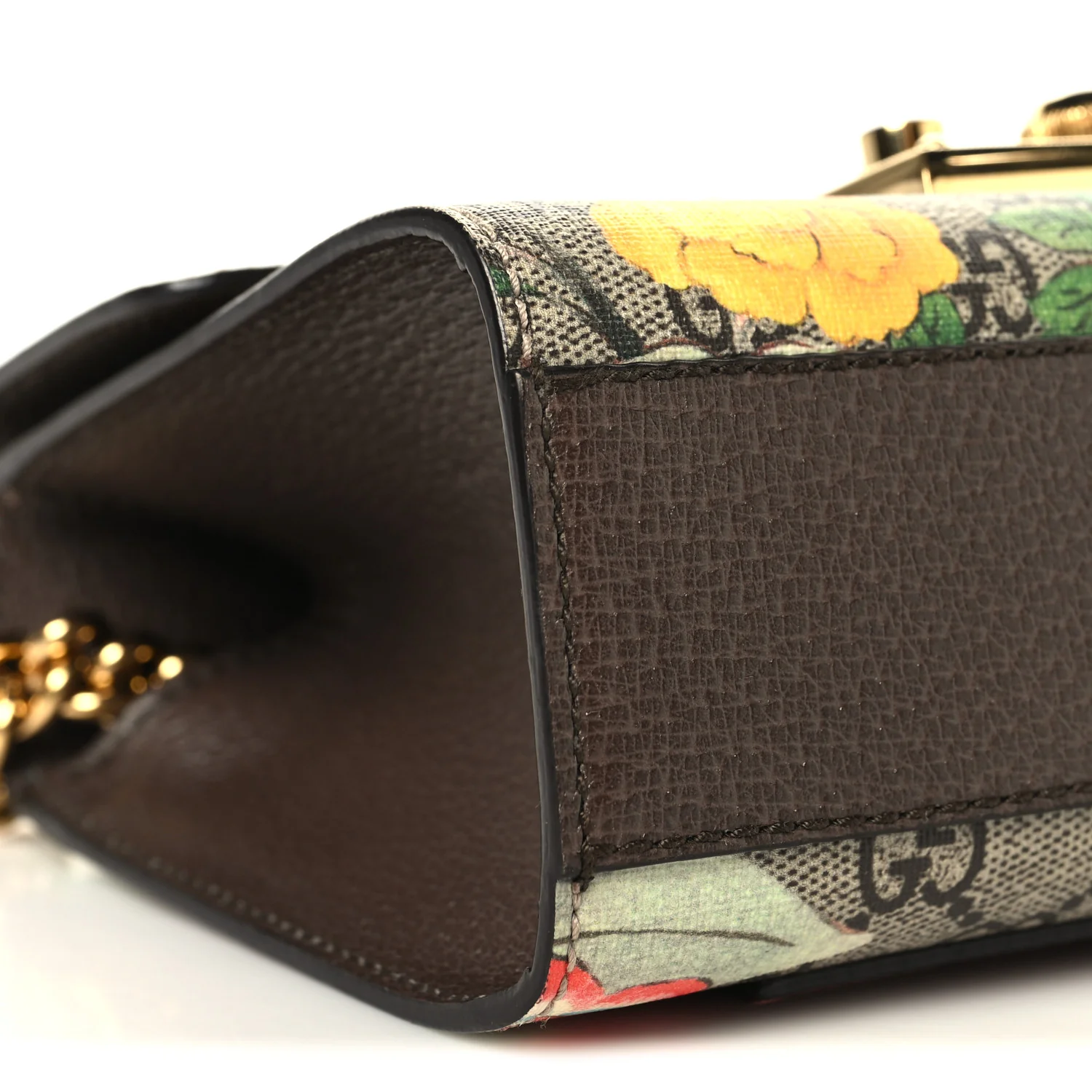 GG Supreme Monogram Tian Small Padlock Shoulder Bag Beige Multicolor New Acero - Image 9