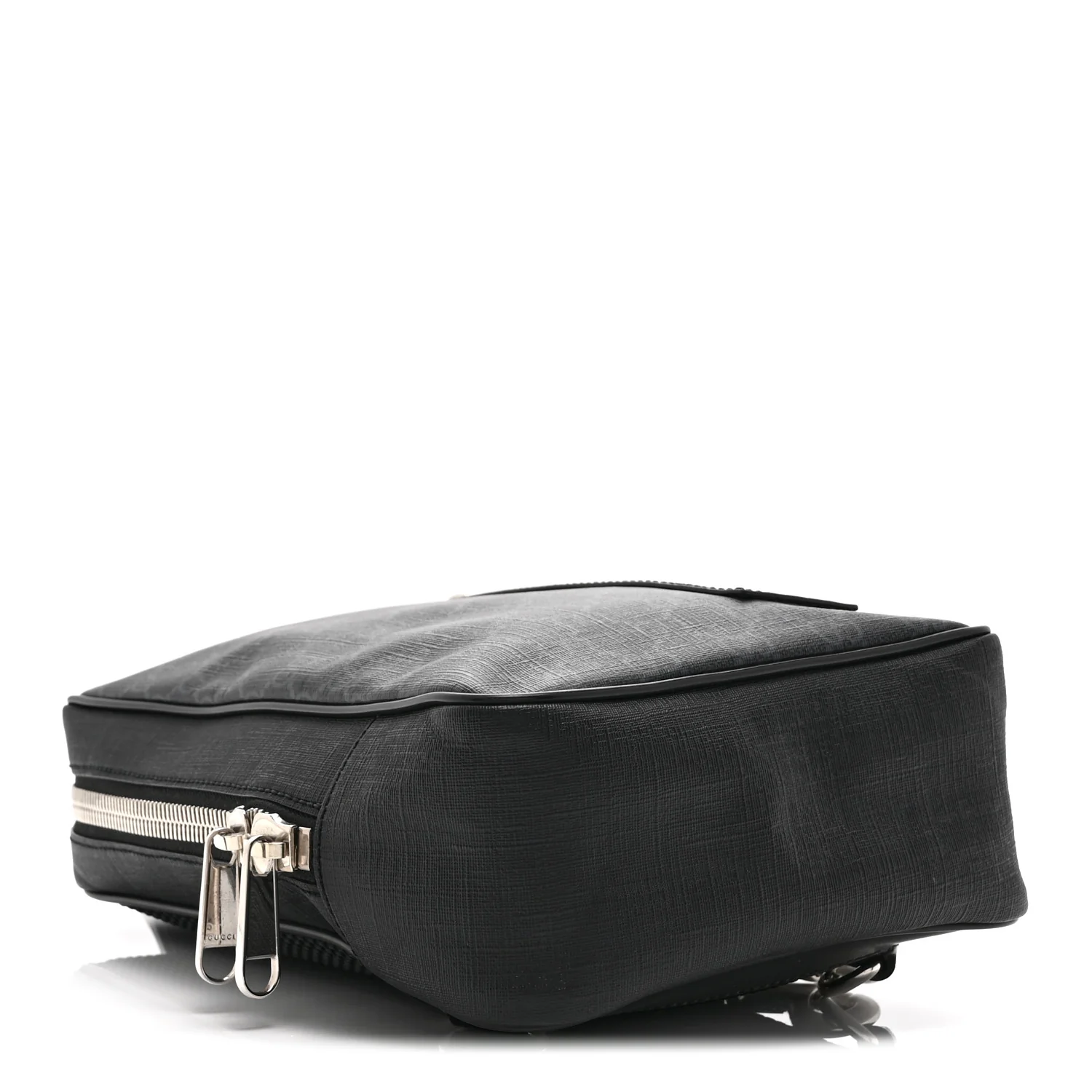 GG Supreme Monogram Web Belt Bag Black Grey - Image 4