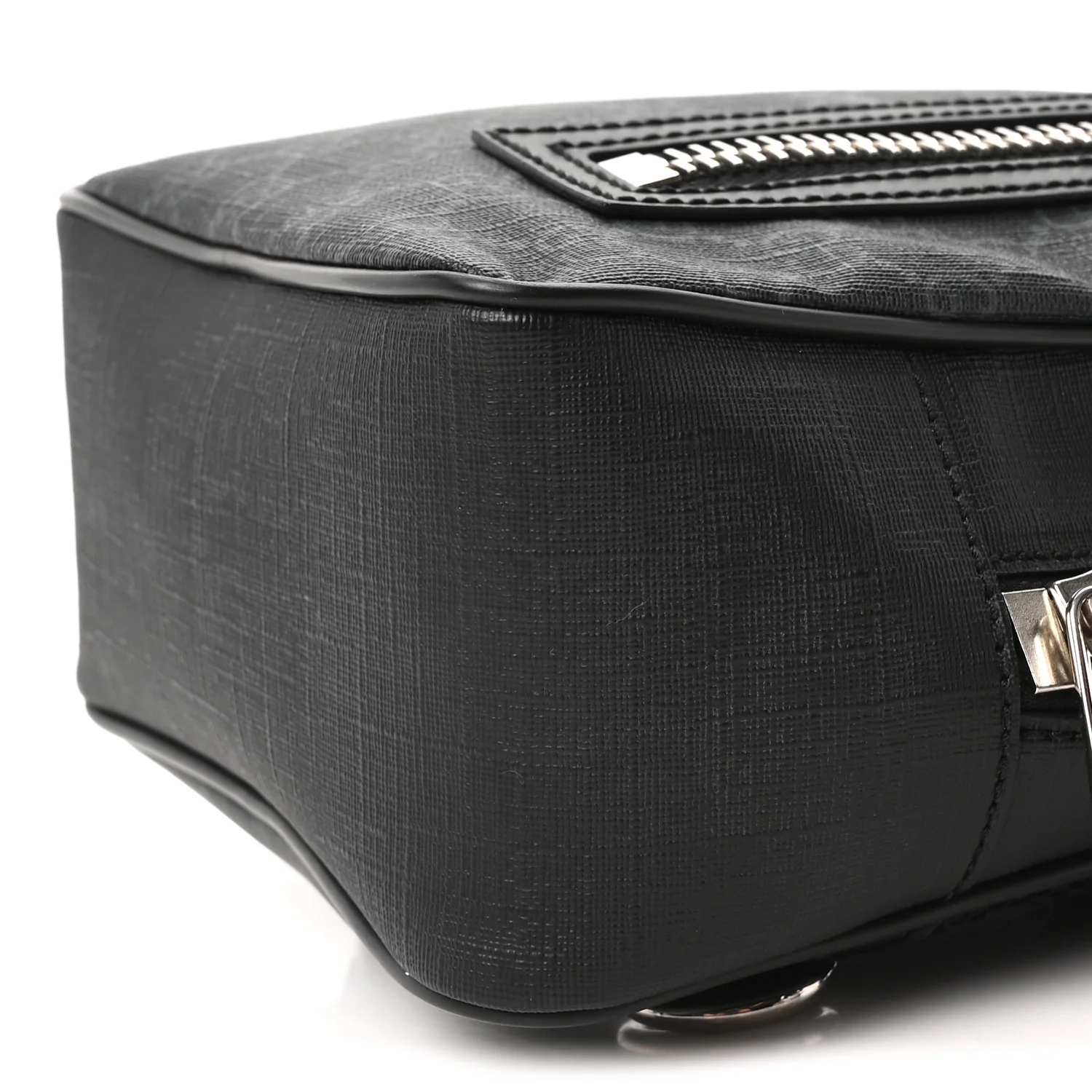 GG Supreme Monogram Web Belt Bag Black Grey - Image 10