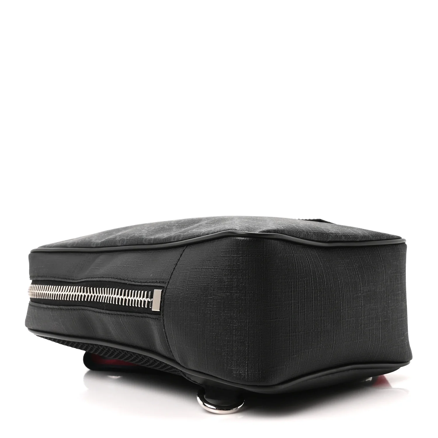 GG Supreme Monogram Web Belt Bag Black Grey - Image 4