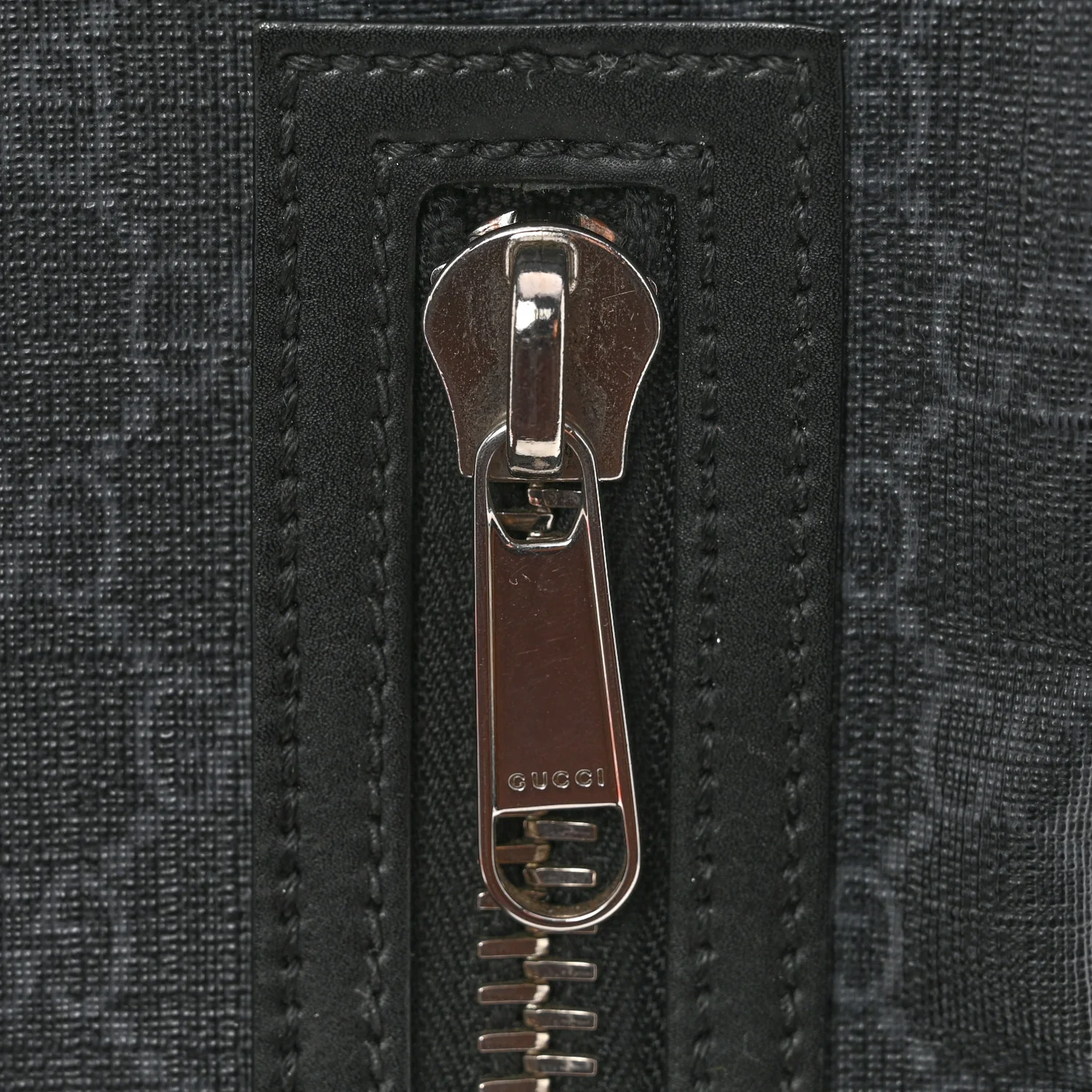 GG Supreme Monogram Web Belt Bag Black Grey - Image 11