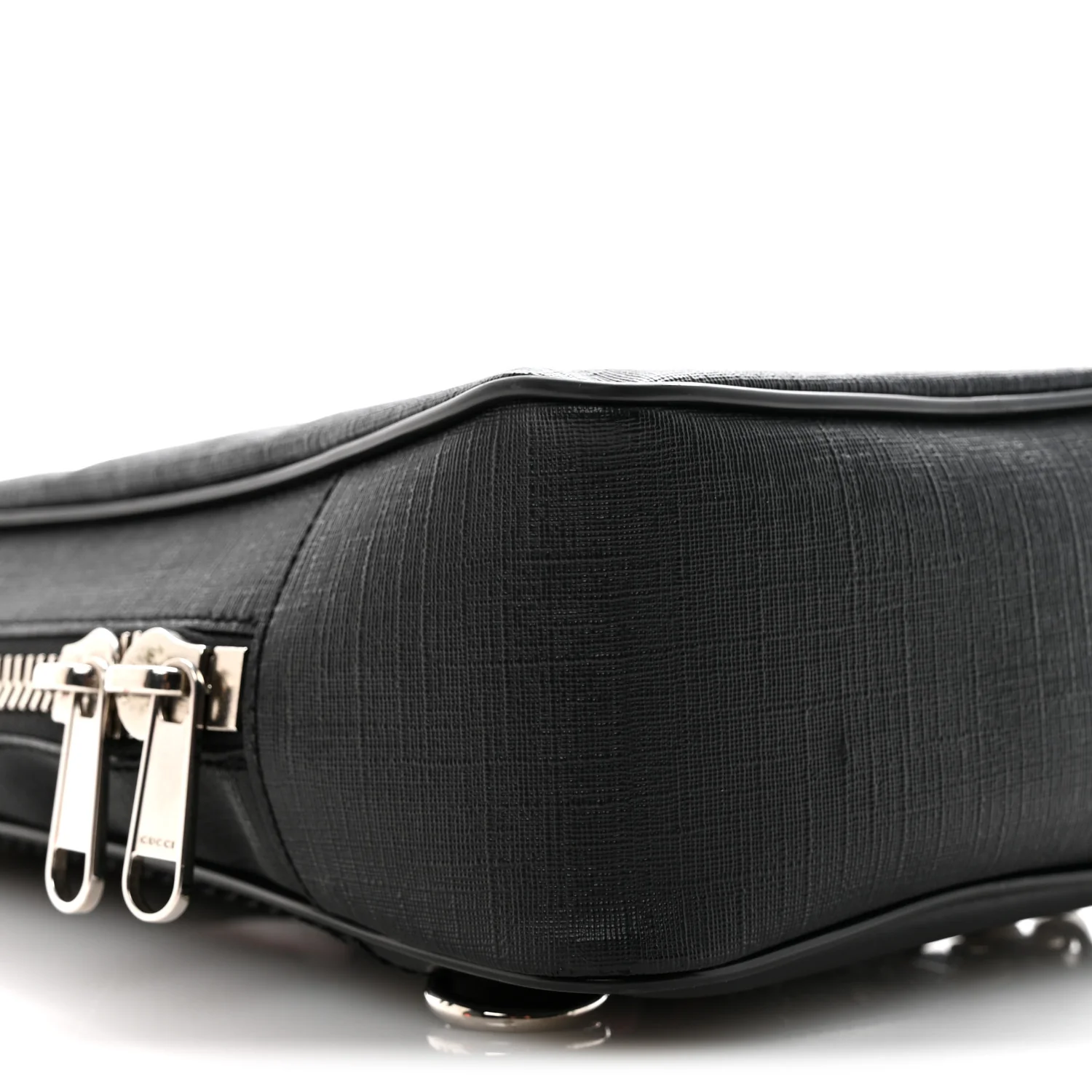 GG Supreme Monogram Web Belt Bag Black Grey - Image 9