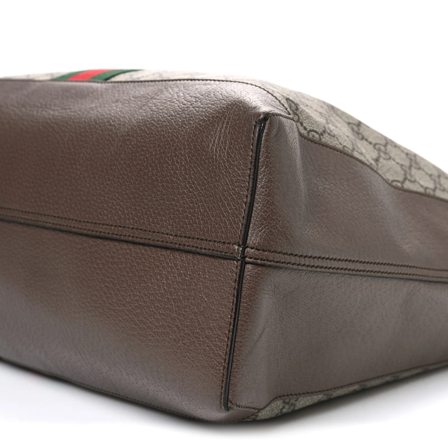 GG Supreme Monogram Web Large Ophidia Tote Brown - Image 11
