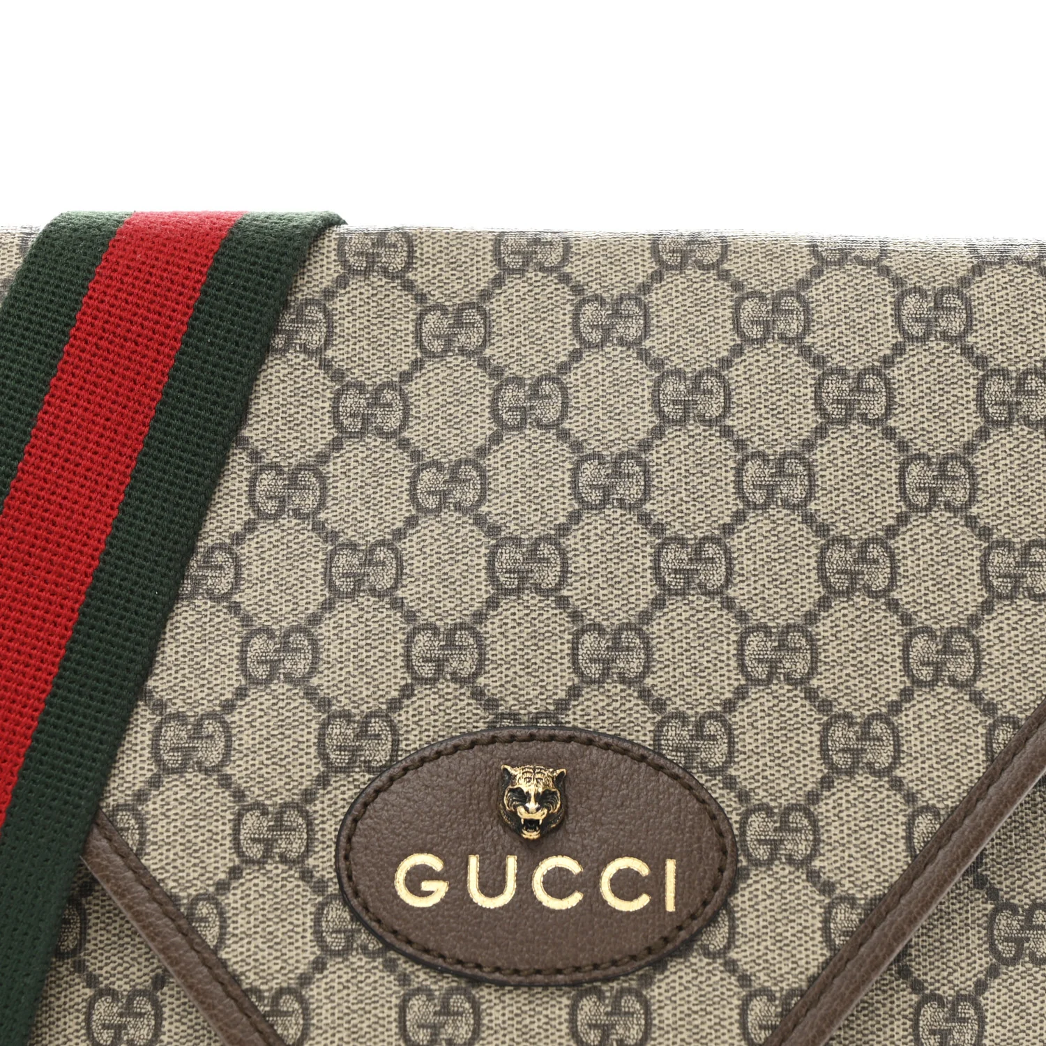 GG Supreme Monogram Web Medium Neo Vintage Flap Messenger Bag Beige New Acero - Image 8