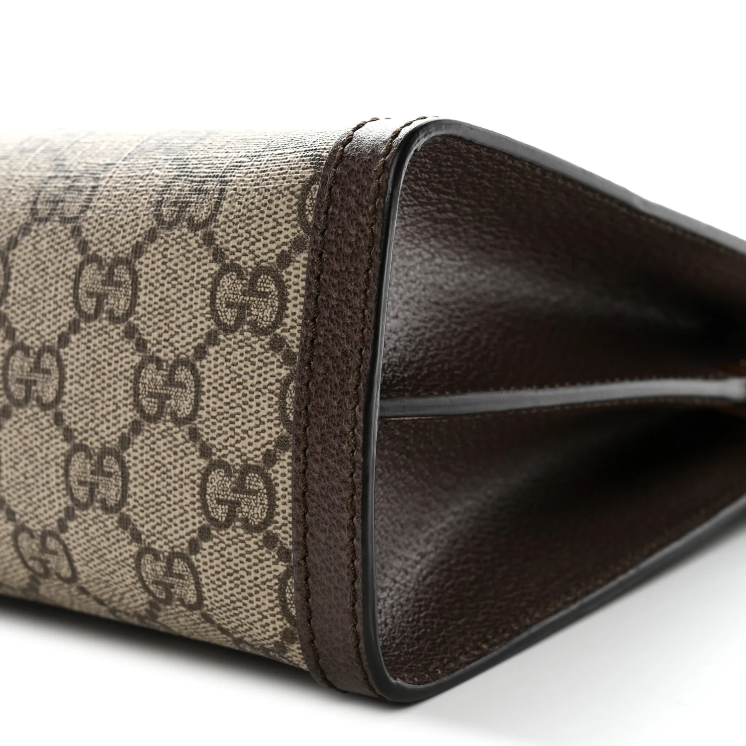 GG Supreme Monogram Web Medium Ophidia Chain Shoulder Bag Brown - Image 11