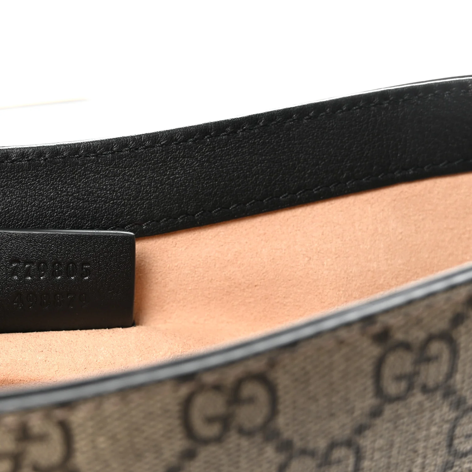 GG Supreme Monogram Web Medium Padlock Messenger Shoulder Bag Black - Image 7
