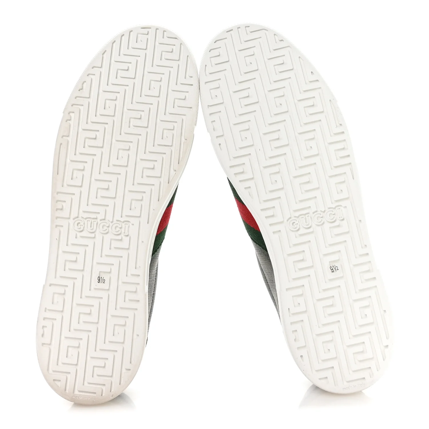 GG Supreme Monogram Web Mens New Ace Sneakers 9.5 Green - Image 6