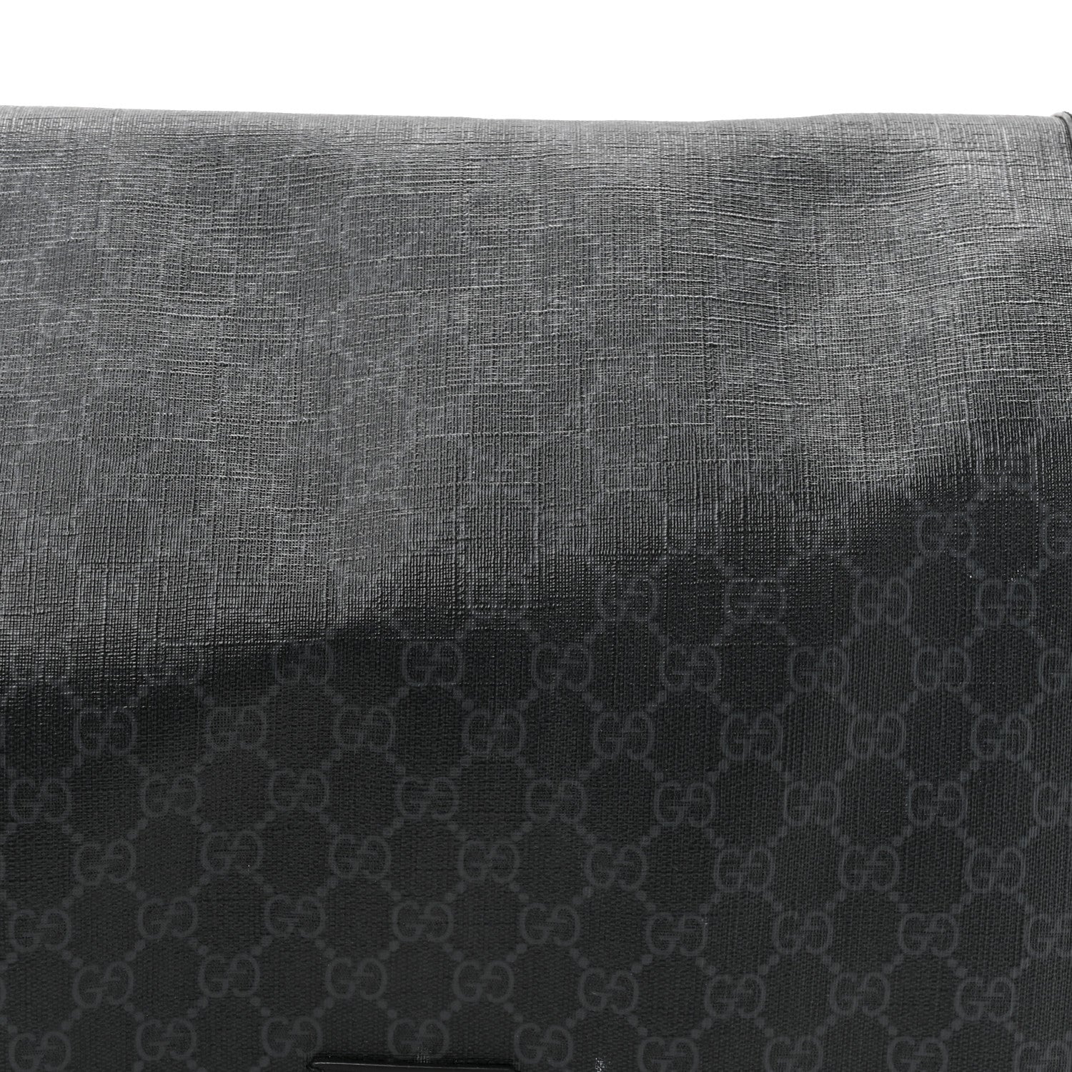 GG Supreme Monogram Web Messenger Diaper Bag Black Grey - Image 8