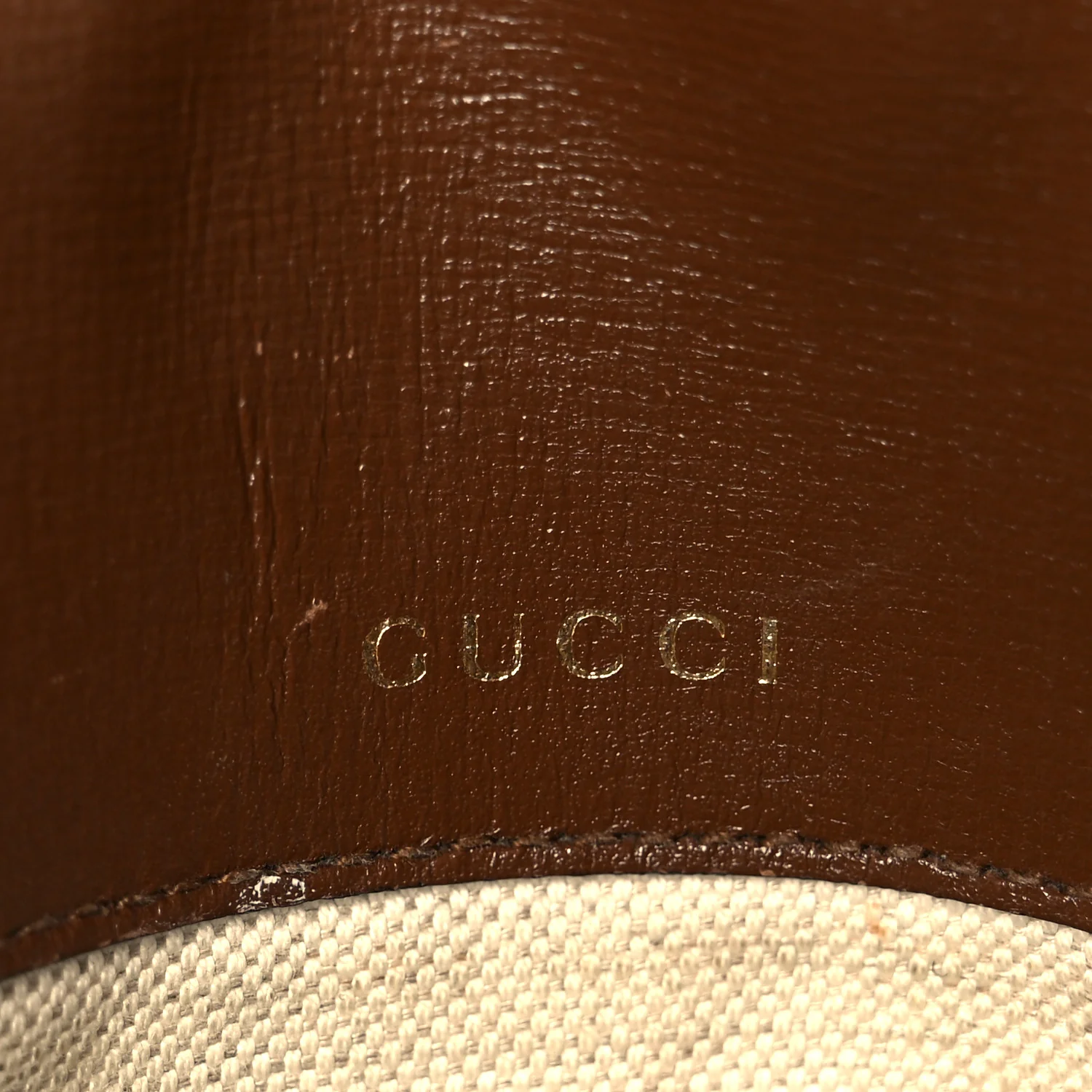 GG Supreme Monogram Web Mini Horsebit 1955 Shoulder Bag Beige Brown Sugar - Image 7