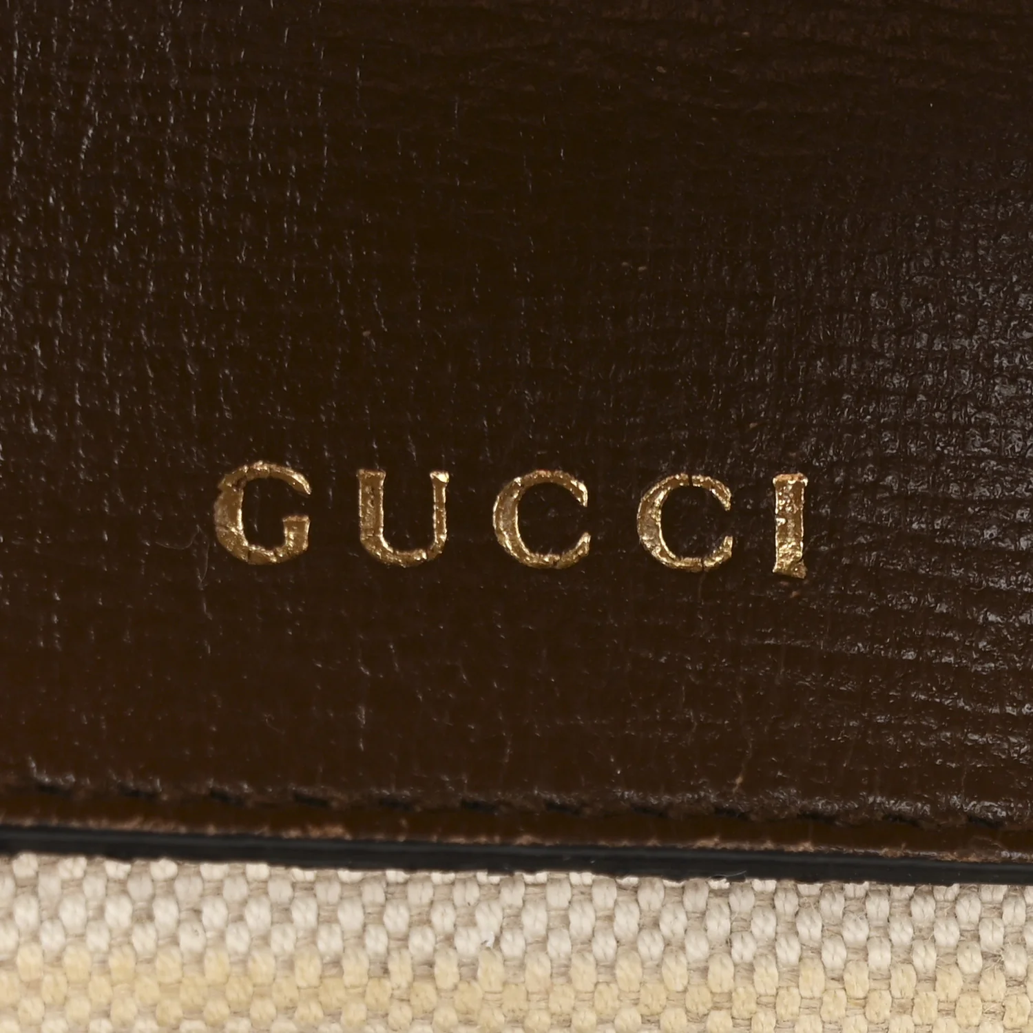 GG Supreme Monogram Web Mini Horsebit 1955 Shoulder Bag Beige Brown Sugar - Image 11
