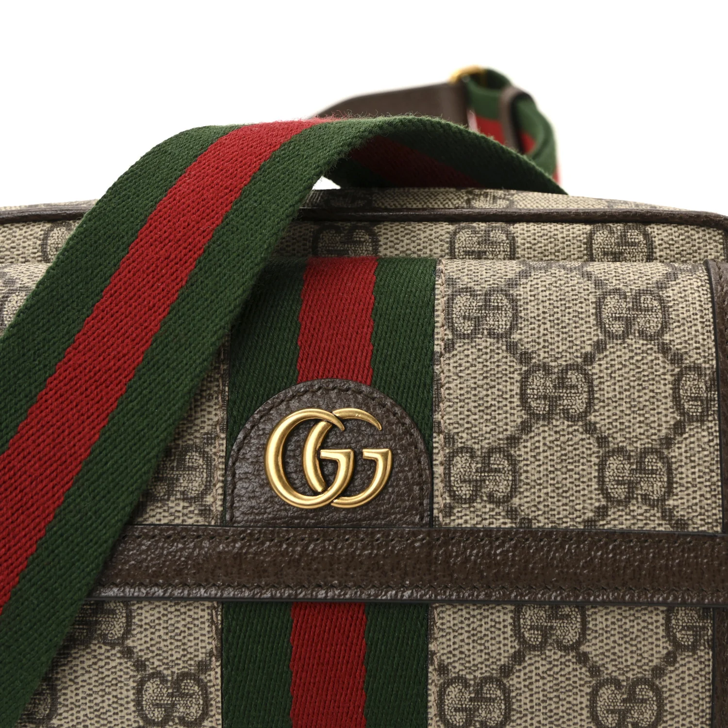 GG Supreme Monogram Web Mini Ophidia Bag Beige Ebony - Image 8