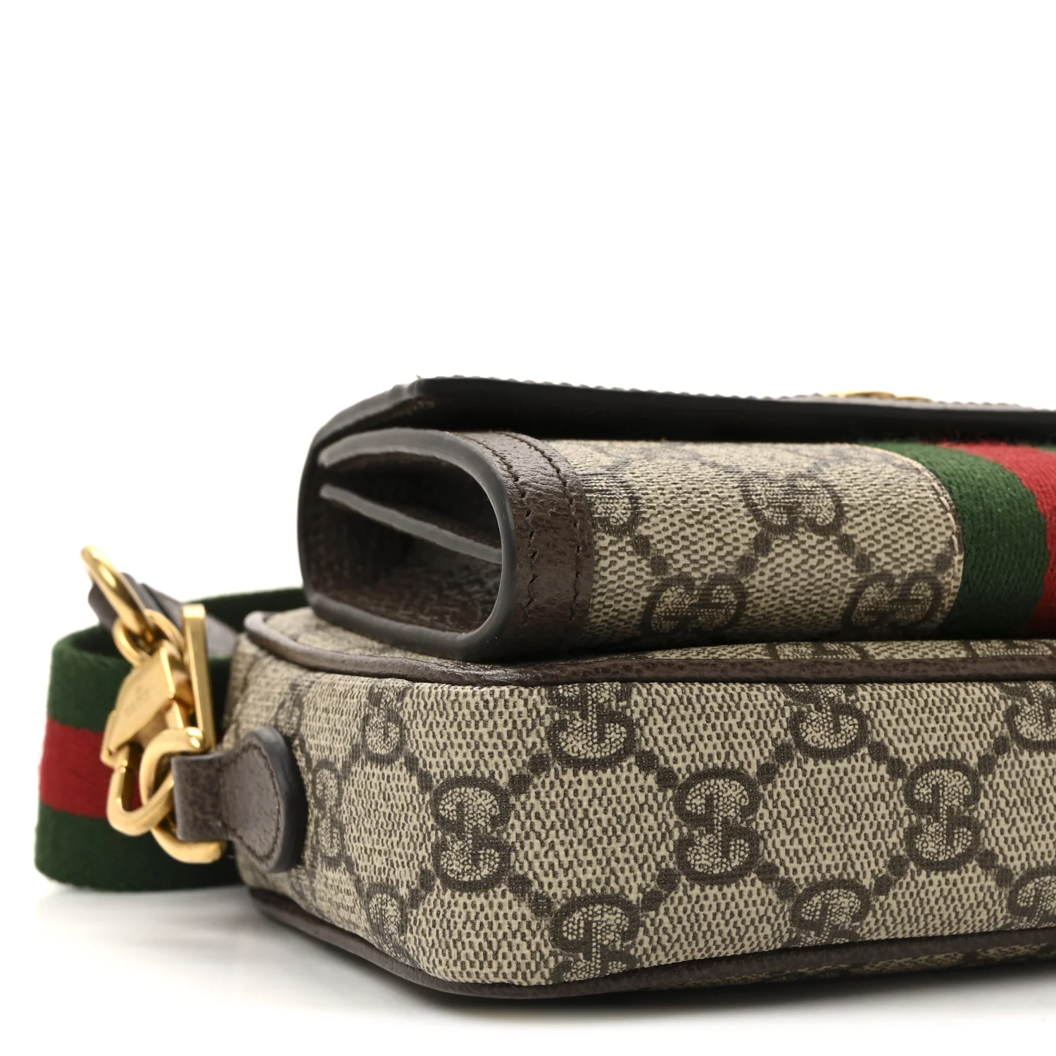 GG Supreme Monogram Web Mini Ophidia Bag Beige Ebony - Image 9